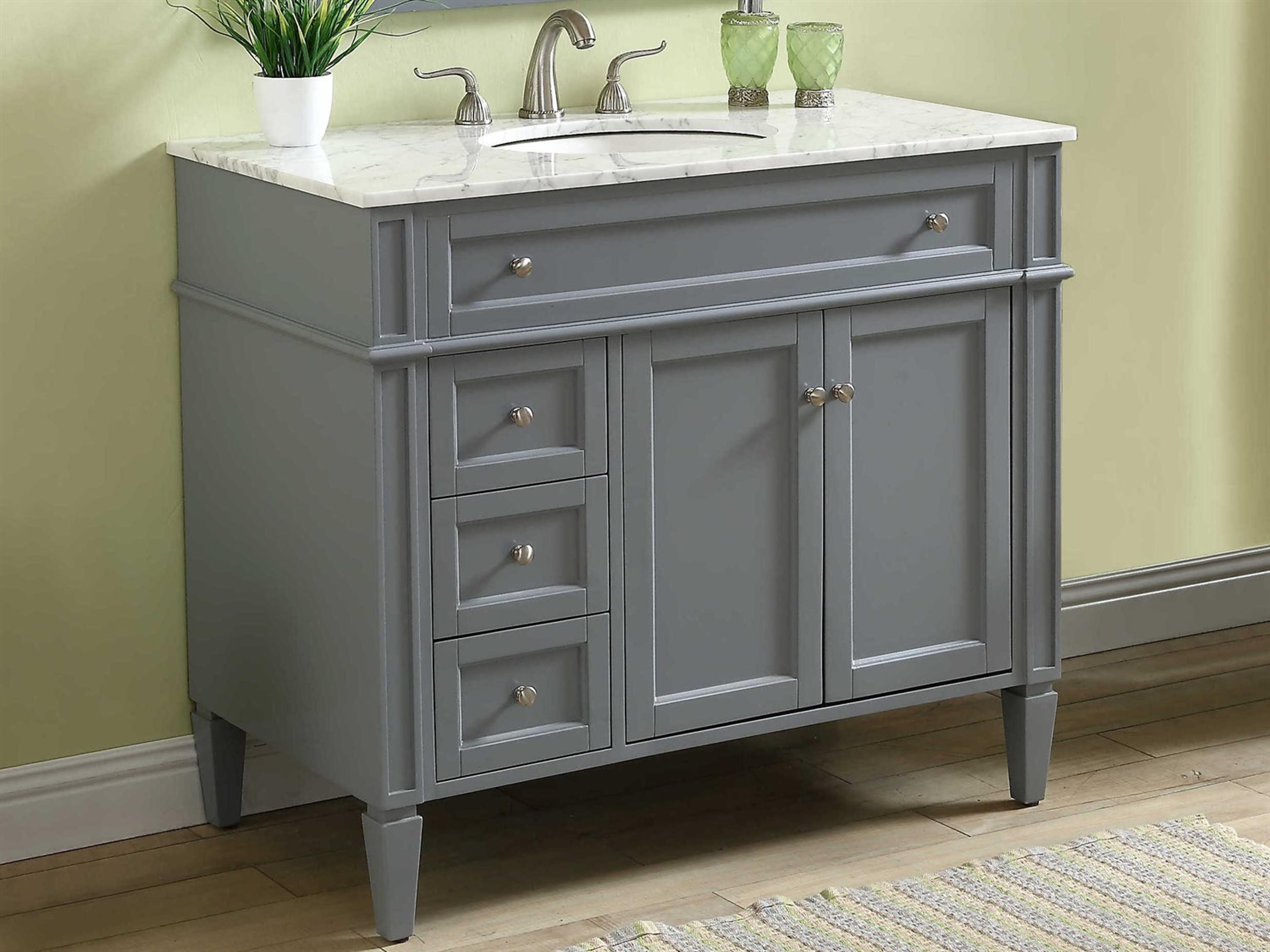 Elegant Lighting Park Avenue Grey 40" Vanity