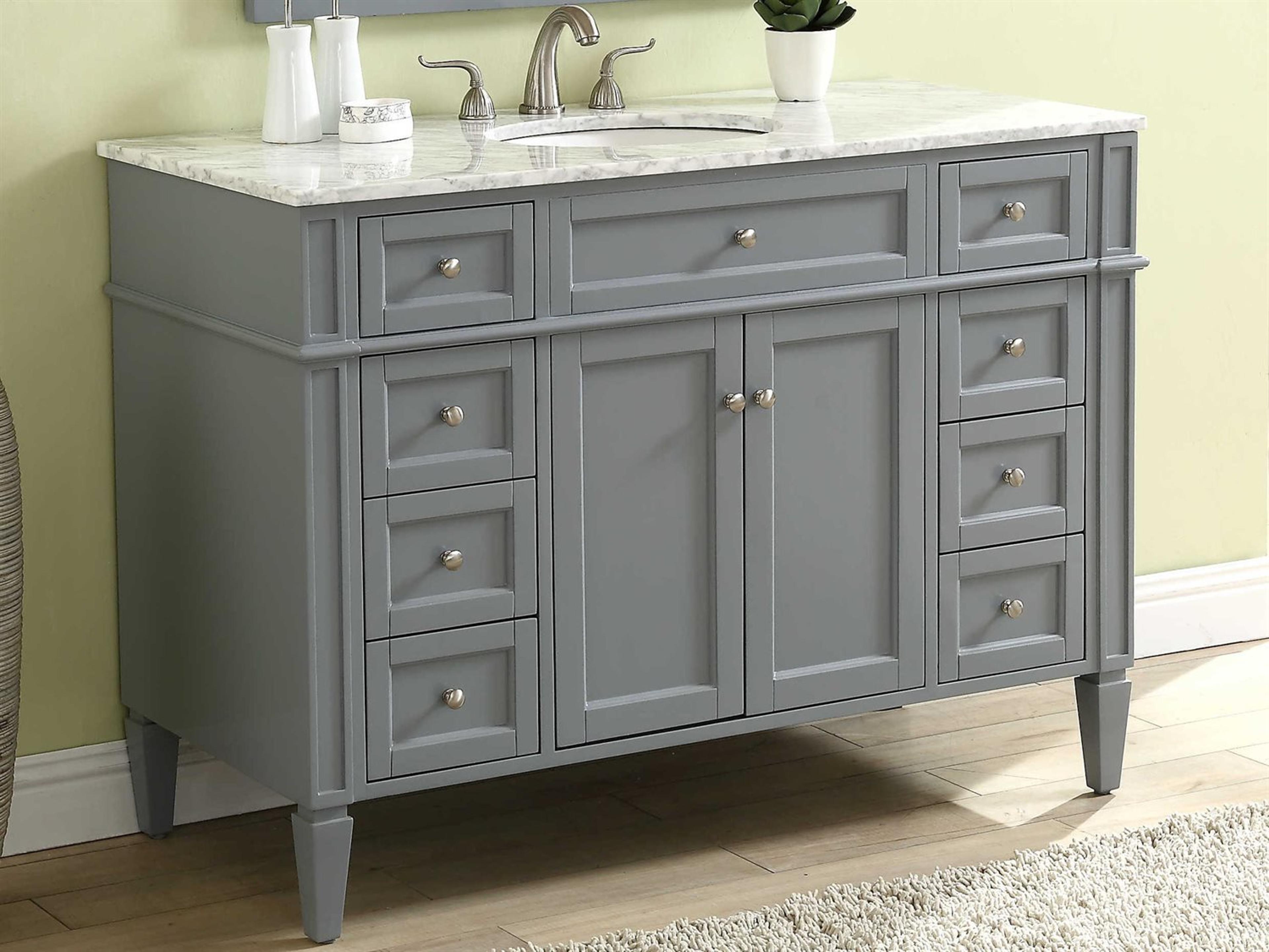 Elegant Lighting Park Avenue Grey 48" Vanity