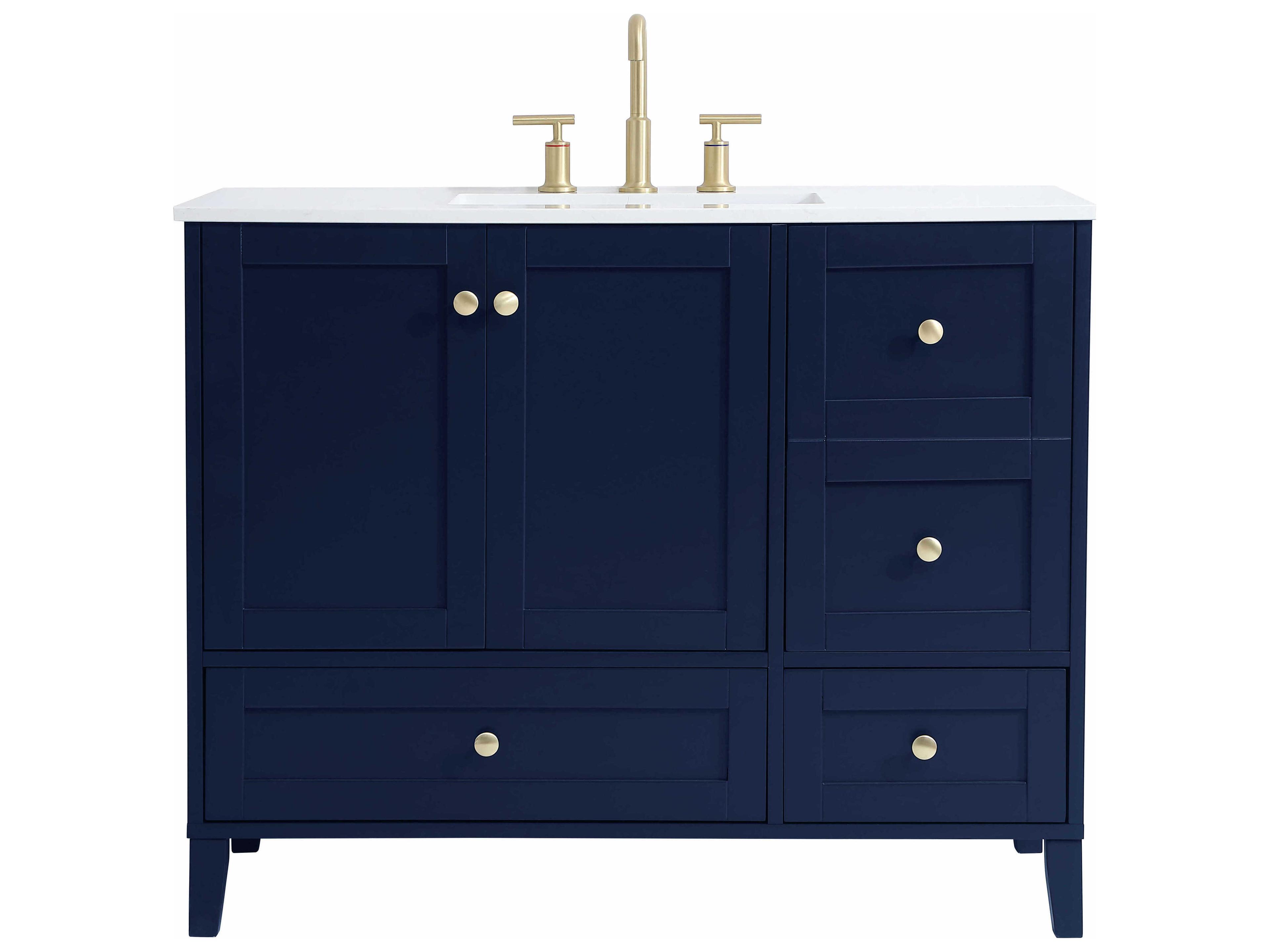 Elegant Lighting Sommerville Blue 42" Vanity