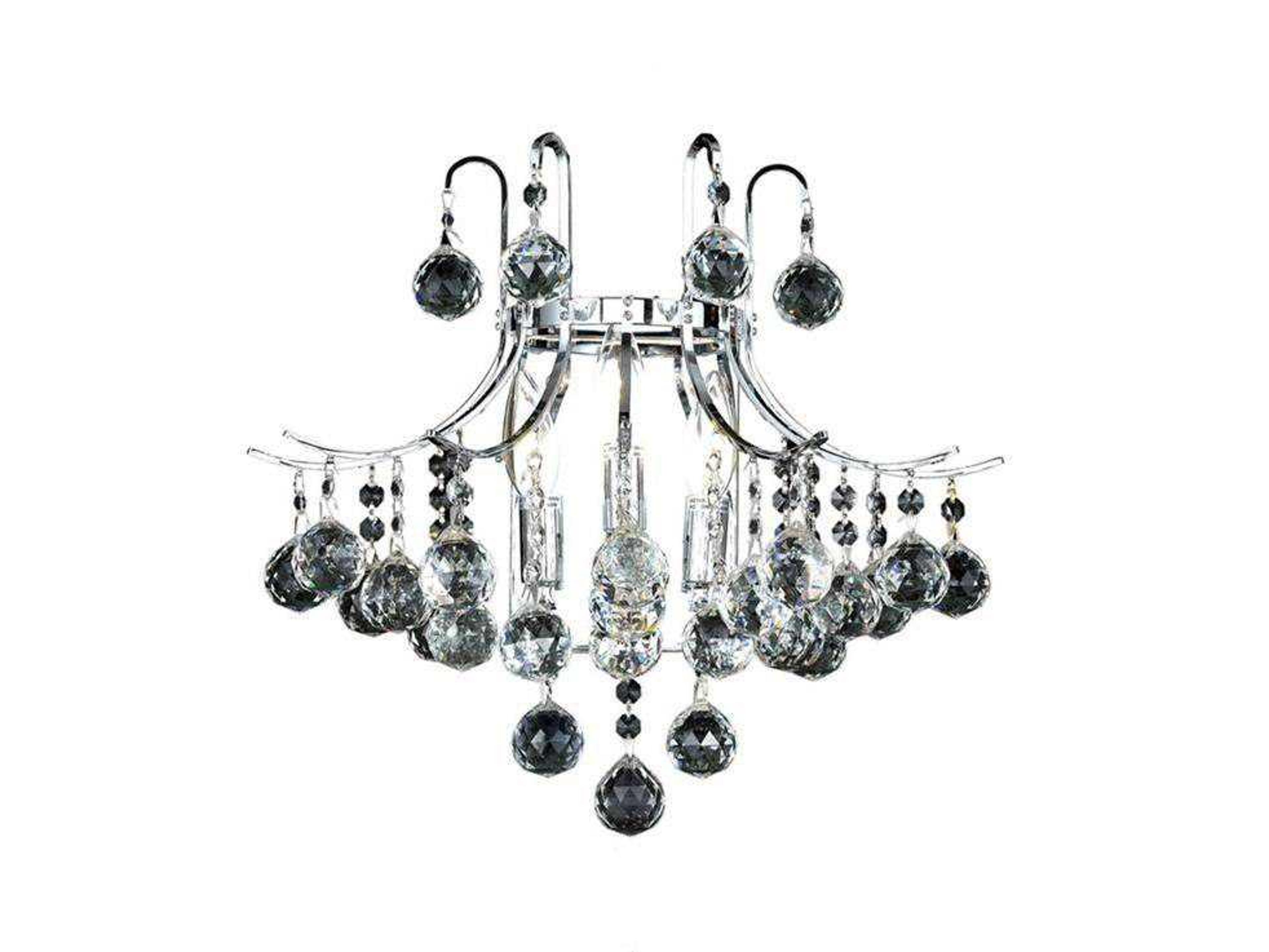 Elegant Lighting Toureg Chrome Clear Crystal Wall Sconce