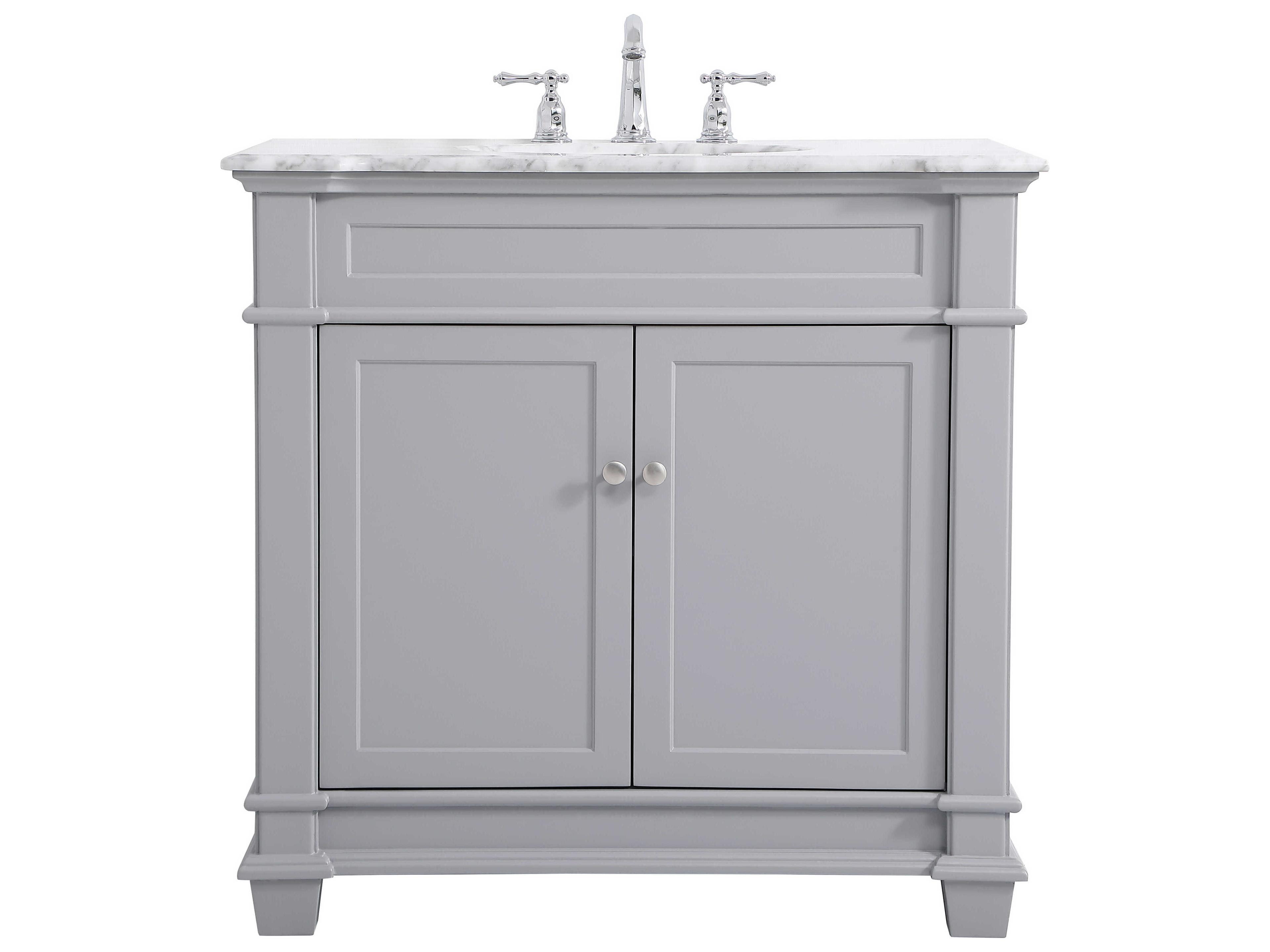Elegant Lighting Wesley Grey 36" Vanity