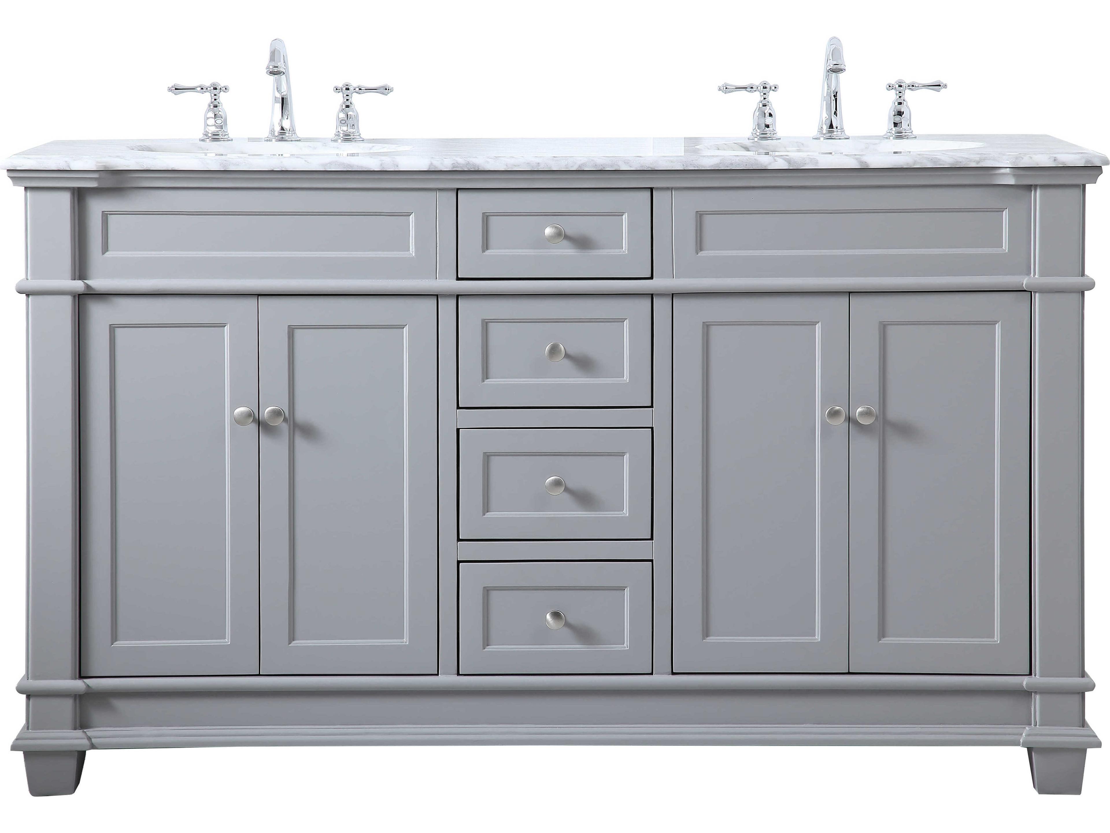 Elegant Lighting Wesley Grey 60" Vanity