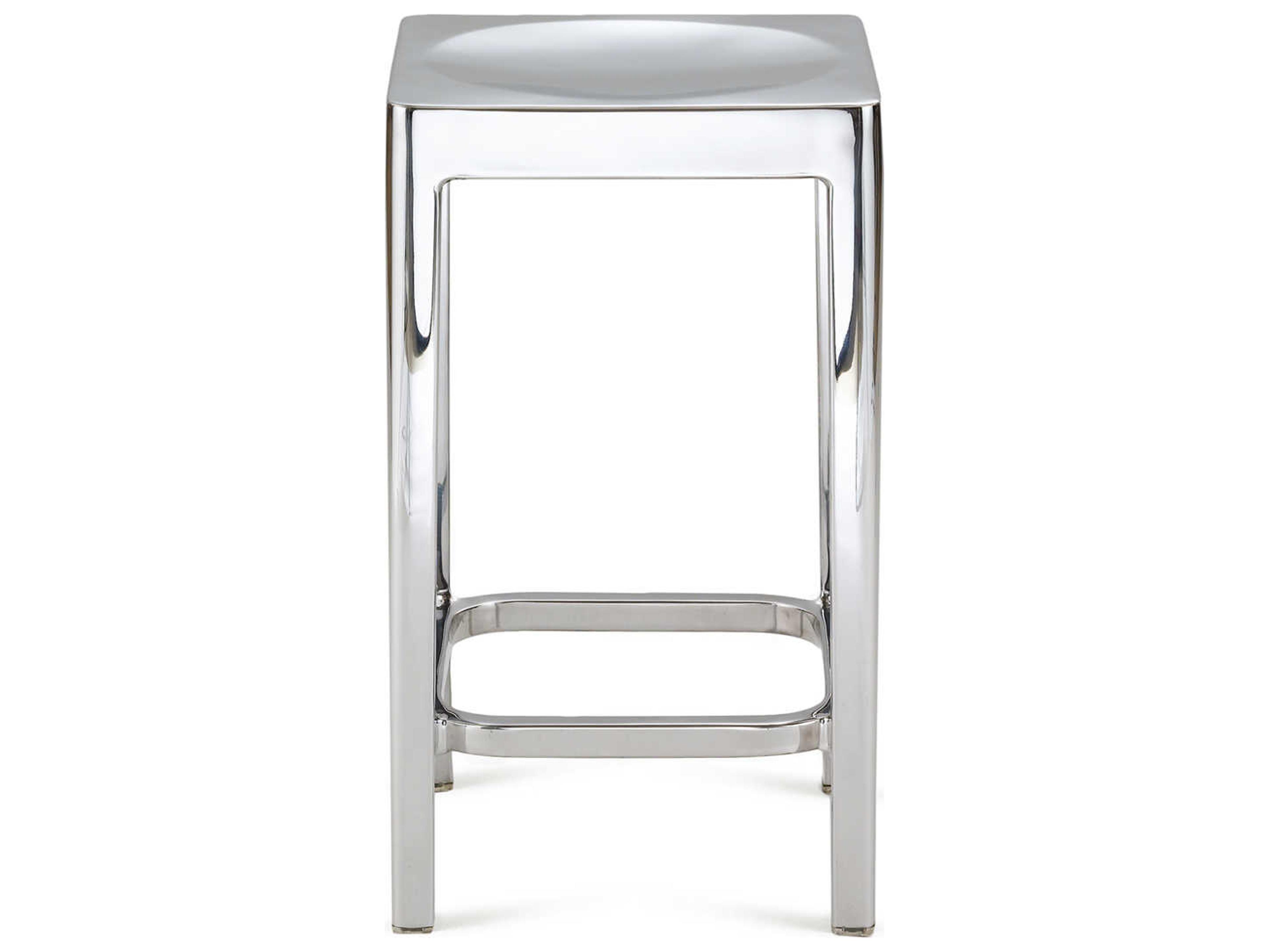 Emeco Polished Aluminum Counter Stool