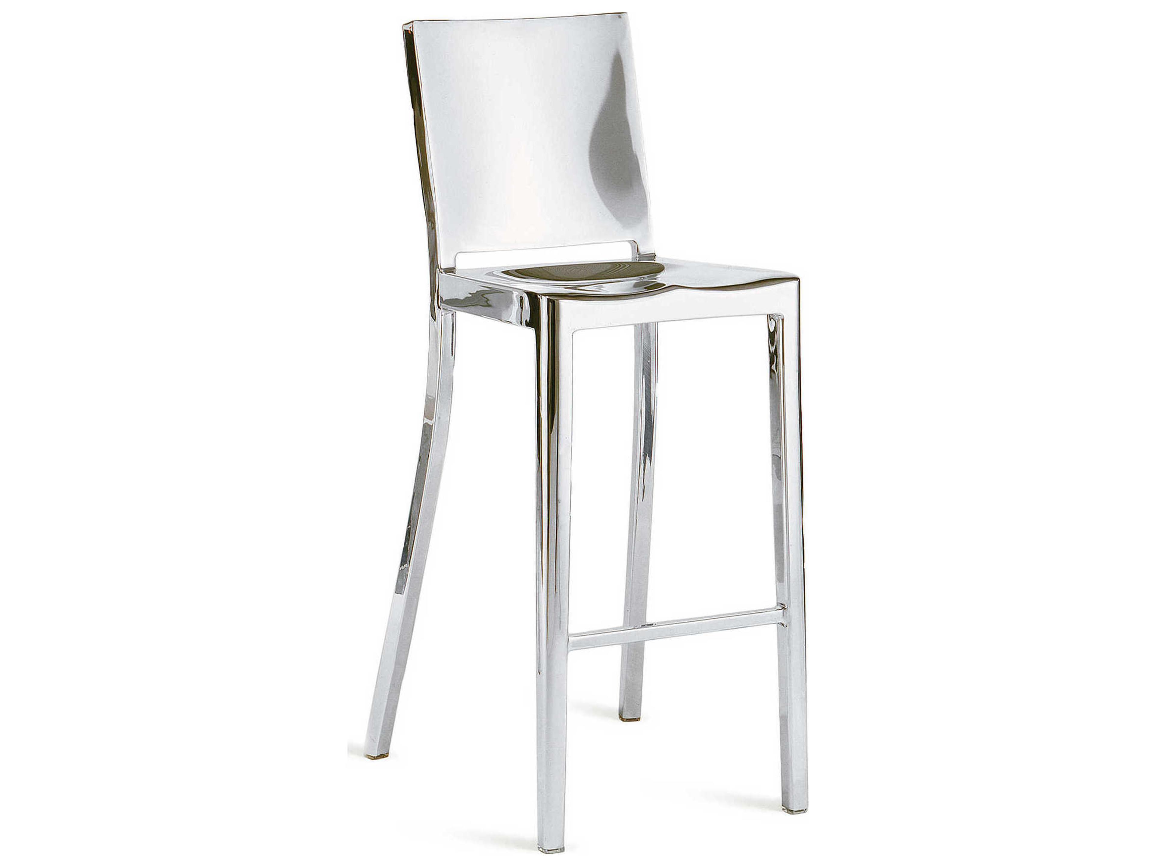 Emeco Hudson Polished Aluminum Bar Stool