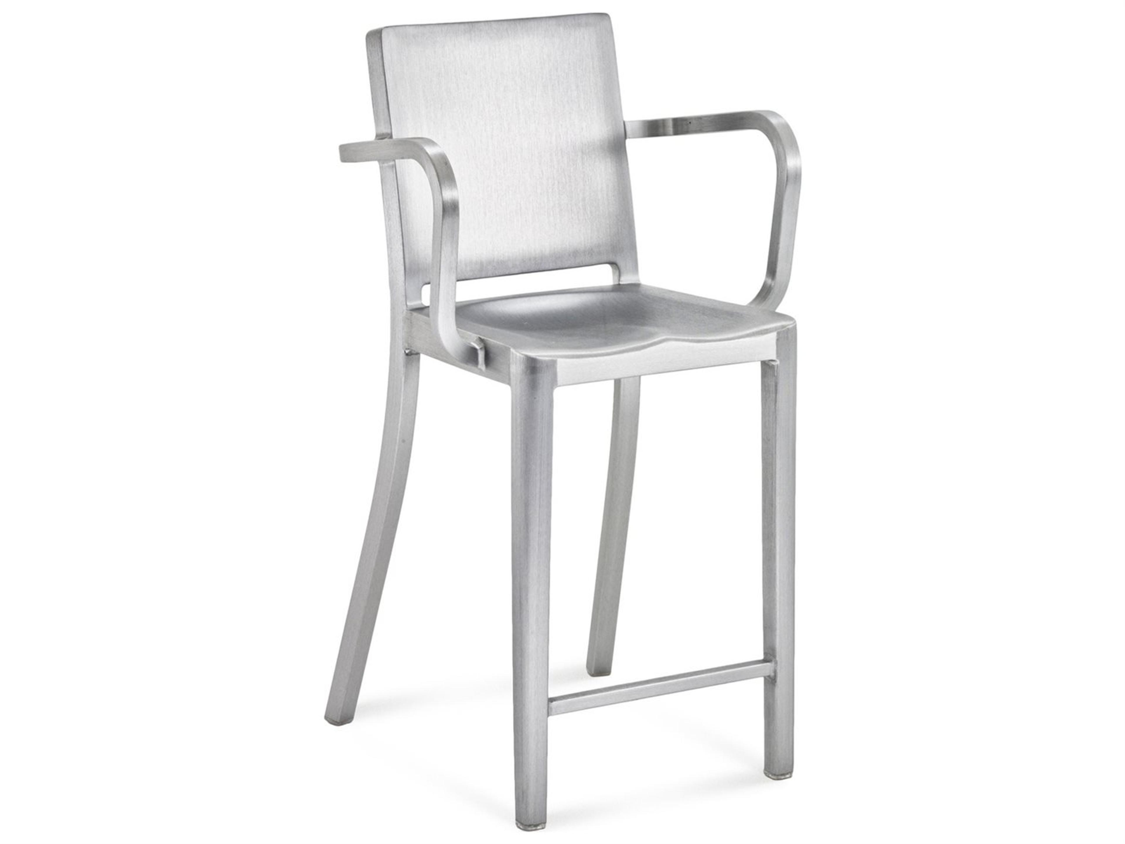 Emeco Hudson Polished Aluminum Counter Stool