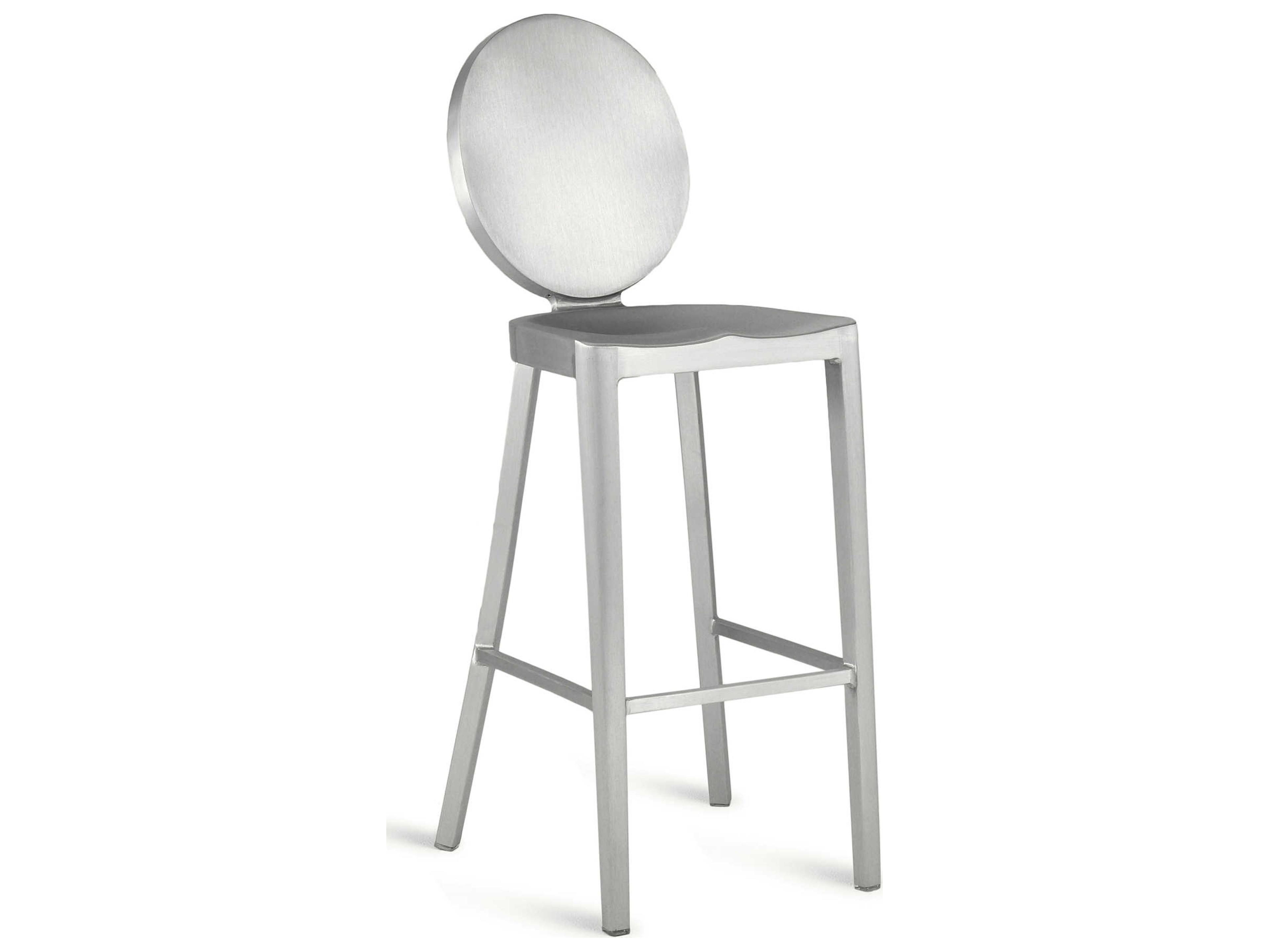 Emeco Kong Brushed Aluminum Bar Stool