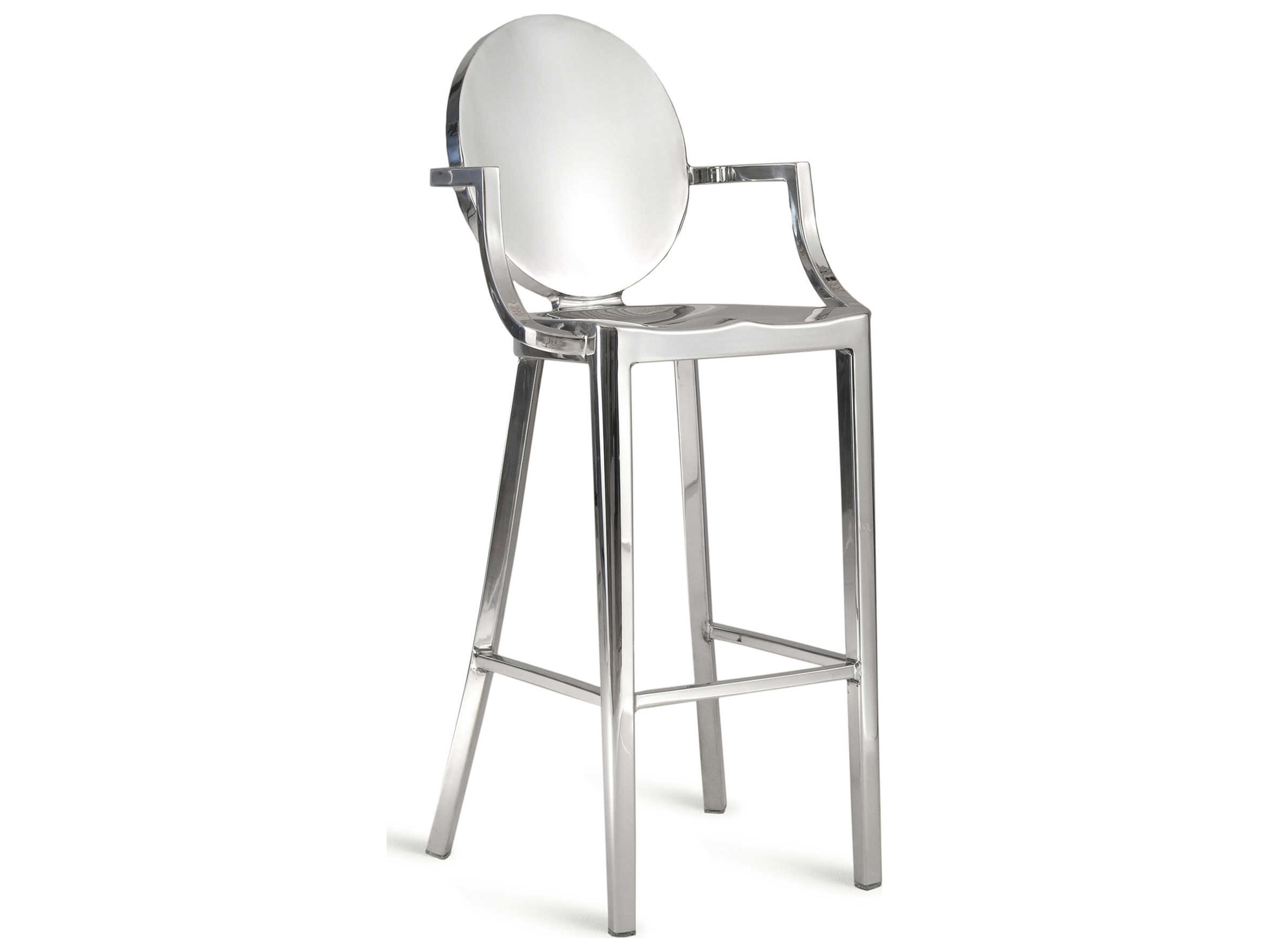 Emeco Kong Polished Aluminum Bar Stool