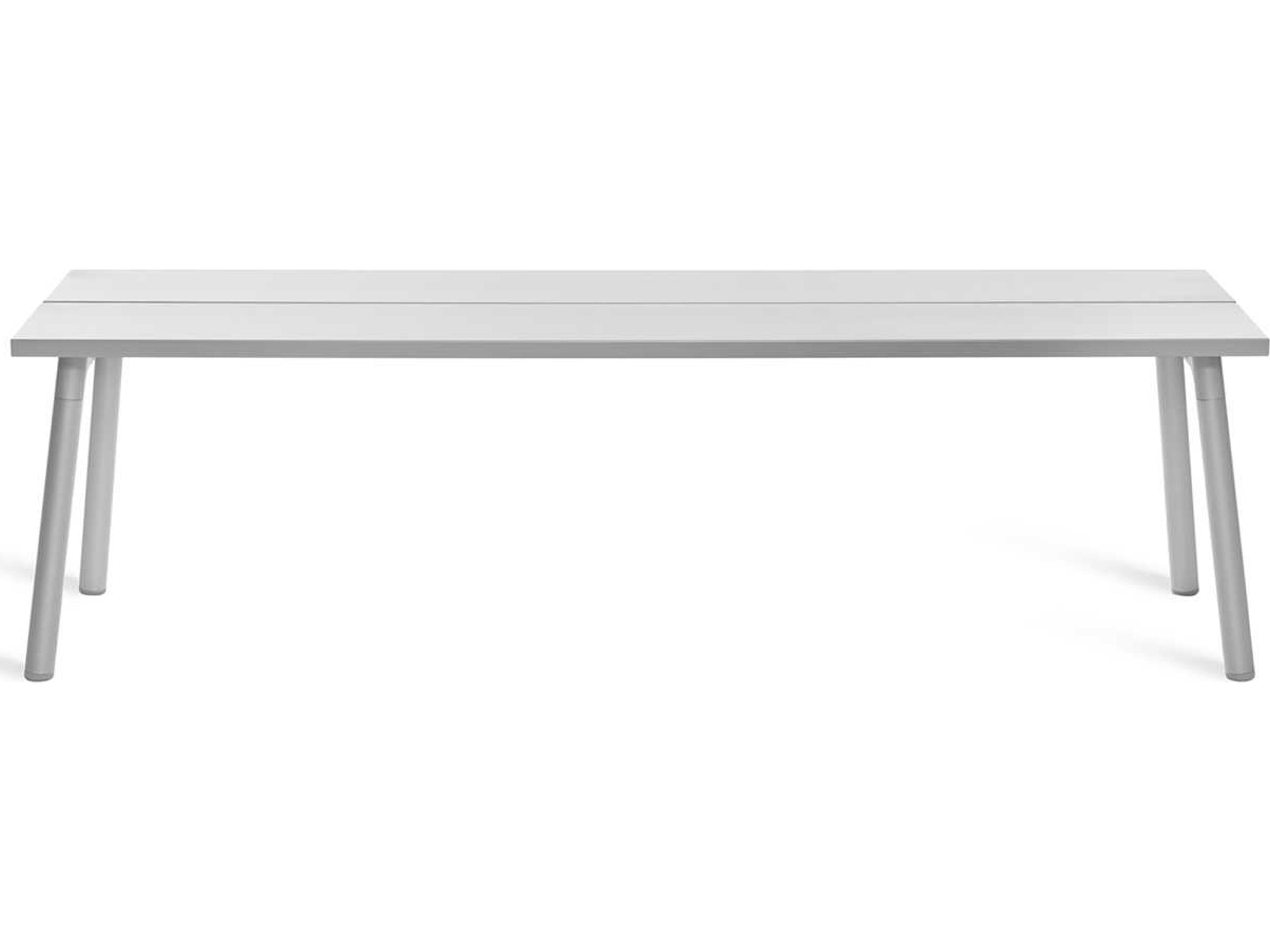 Emeco Run By Sam Hecht And Kim Colin Aluminum Anodized Silver Accent Bench