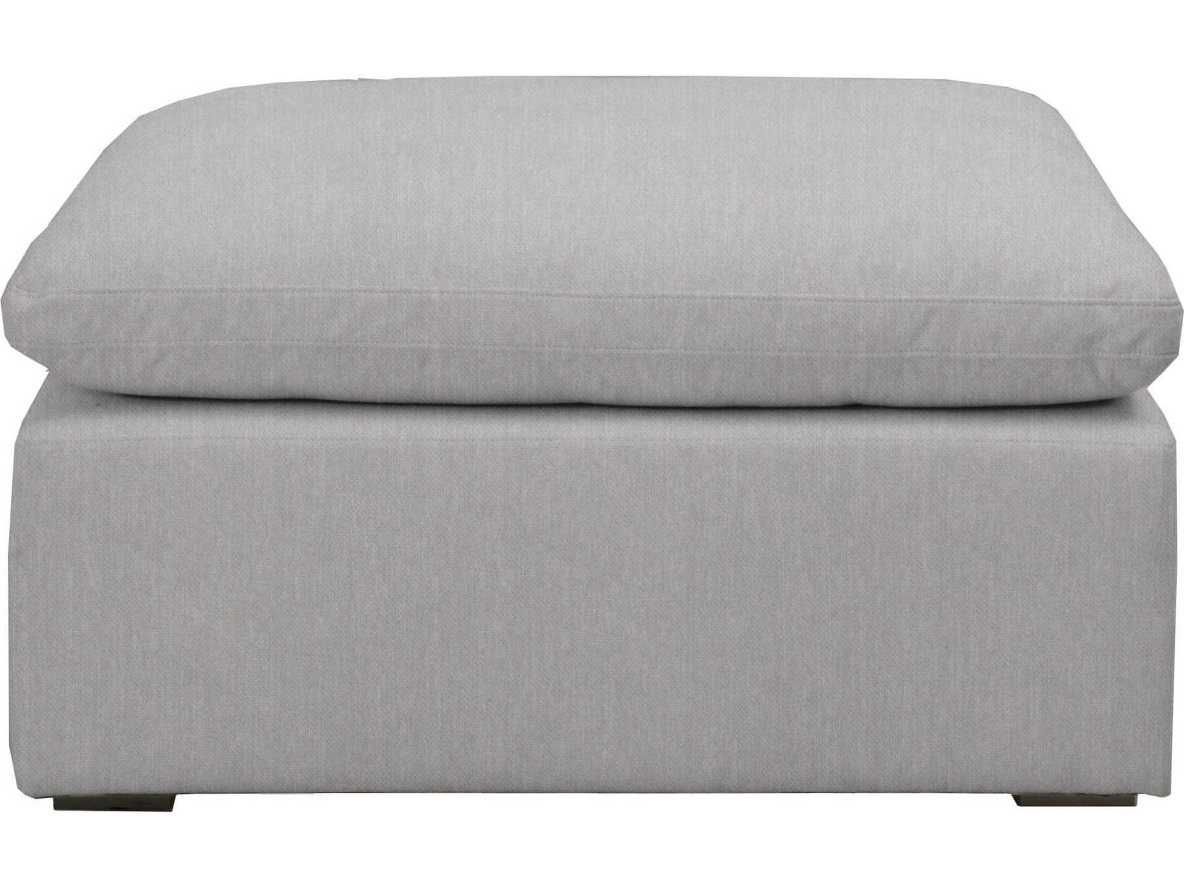 Essentials for Living Stitch & Hand Sky Gray Upholstered Ottoman