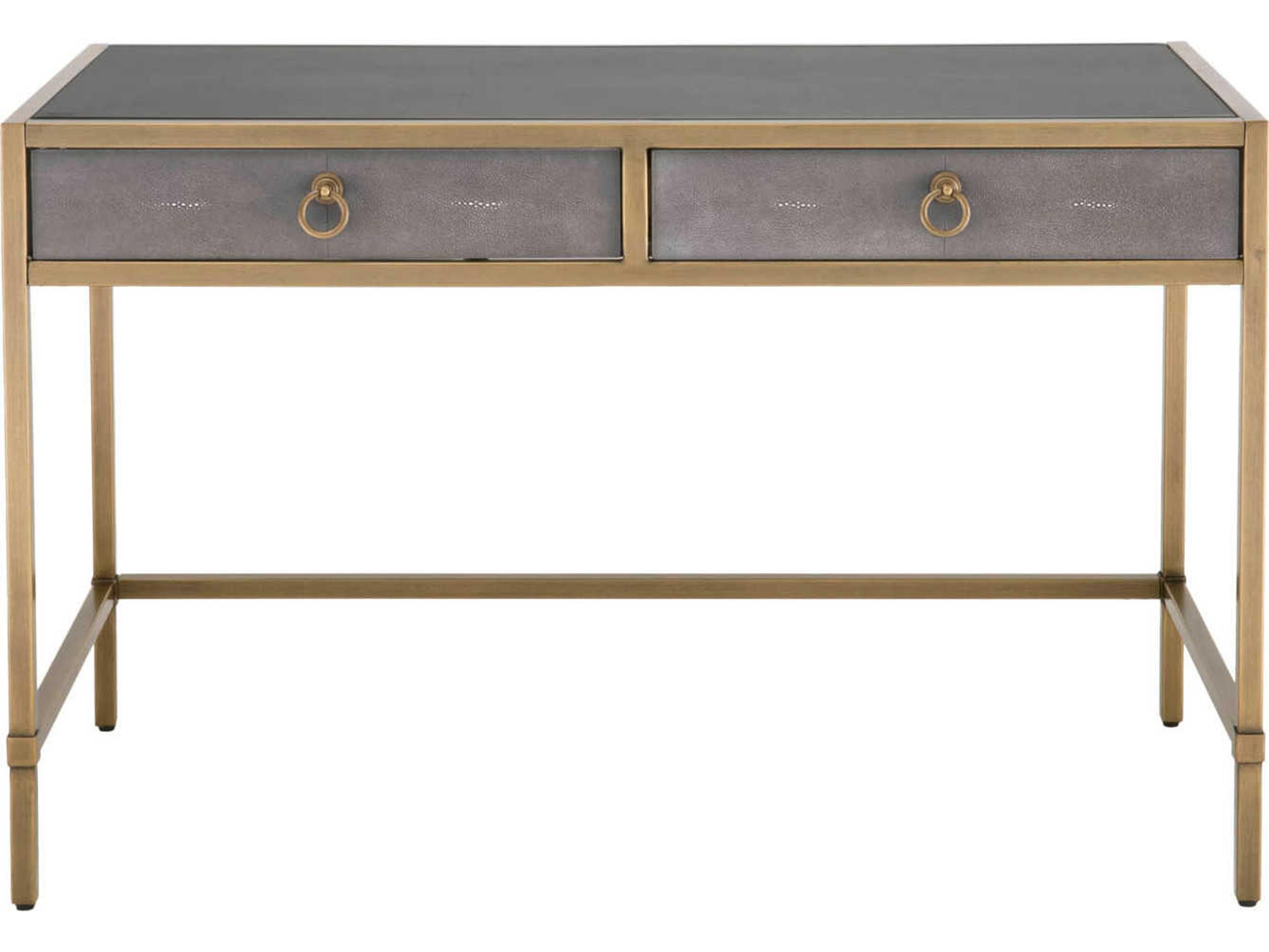 Essentials for Living Traditions Strand Shagreen Gray Ply Wood Secretary Desk