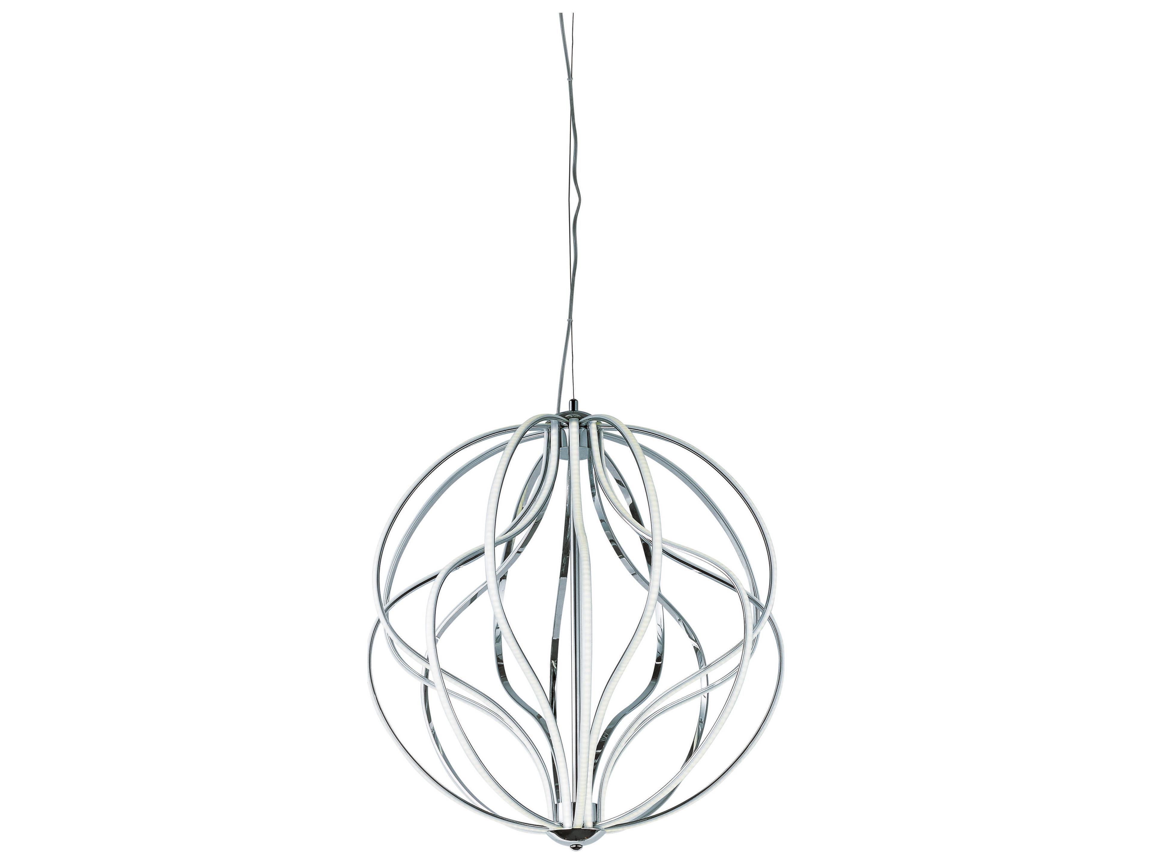 ET2 Aura 16-Light-Light6 Polished Chrome LED Geometric Pendant