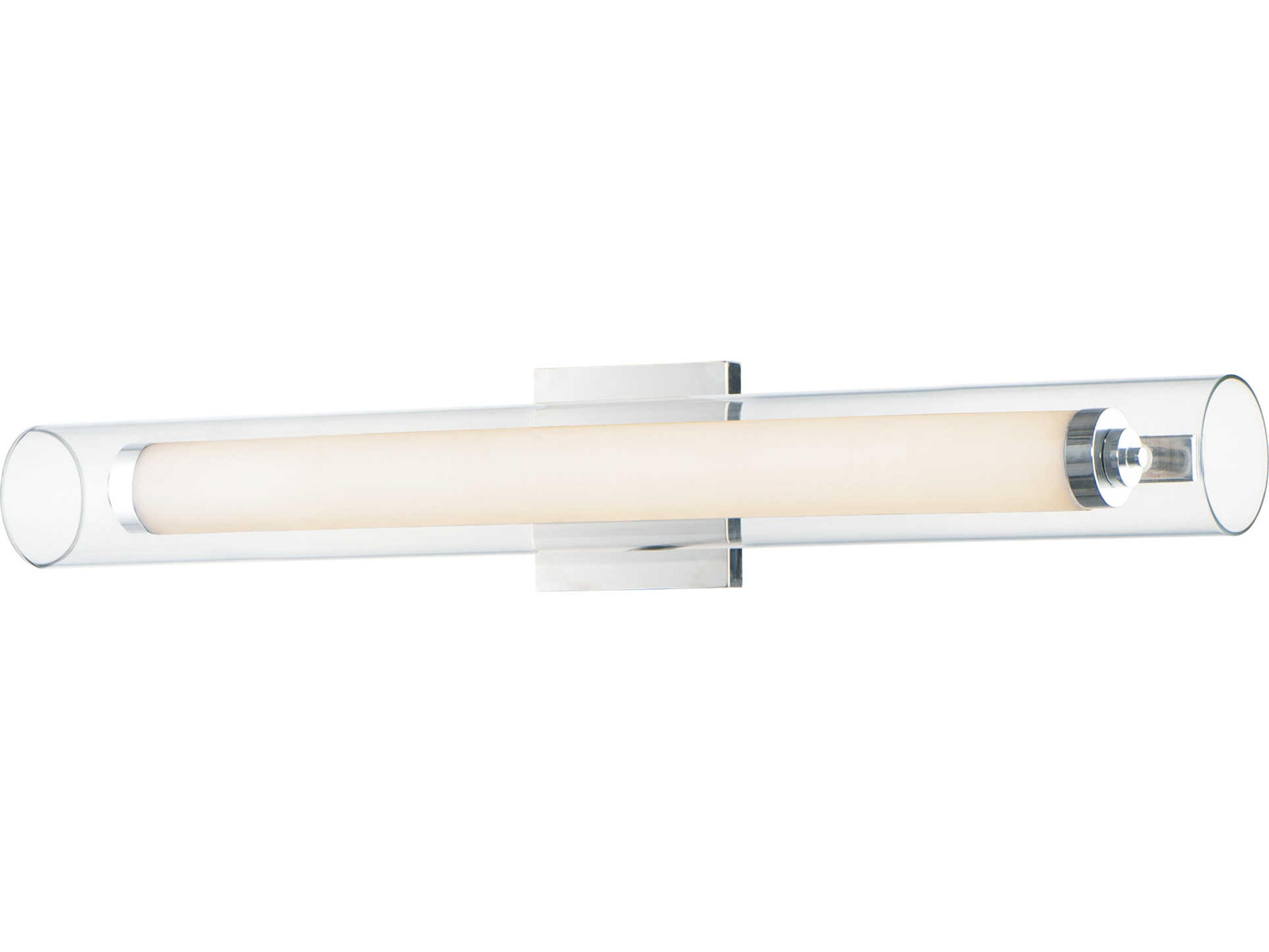 ET2 Centrum 1-Light Polished Chrome Glass LED Vanity Light