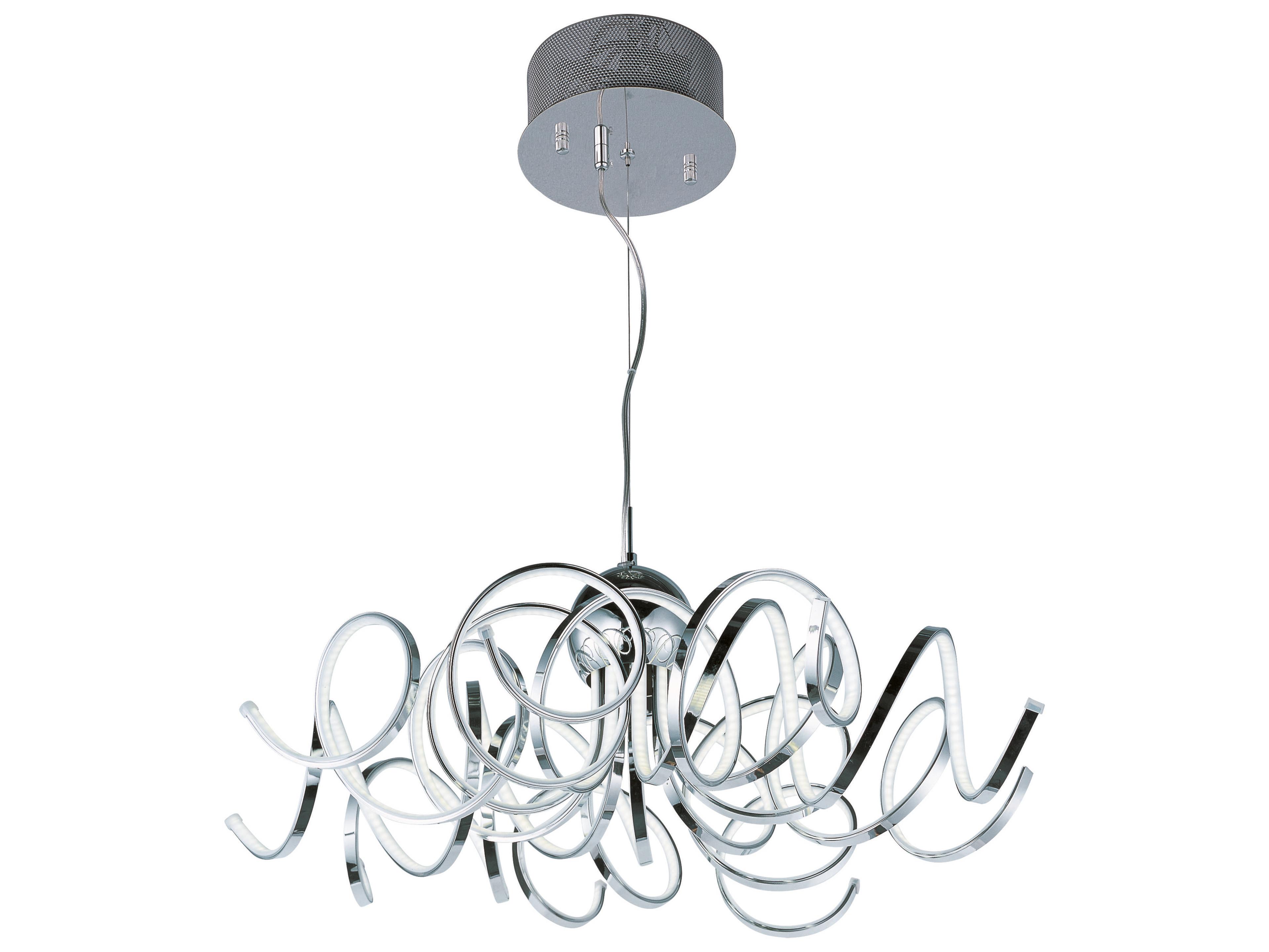 ET2 Chaos 9-Light Polished Chrome LED Sputnik Pendant