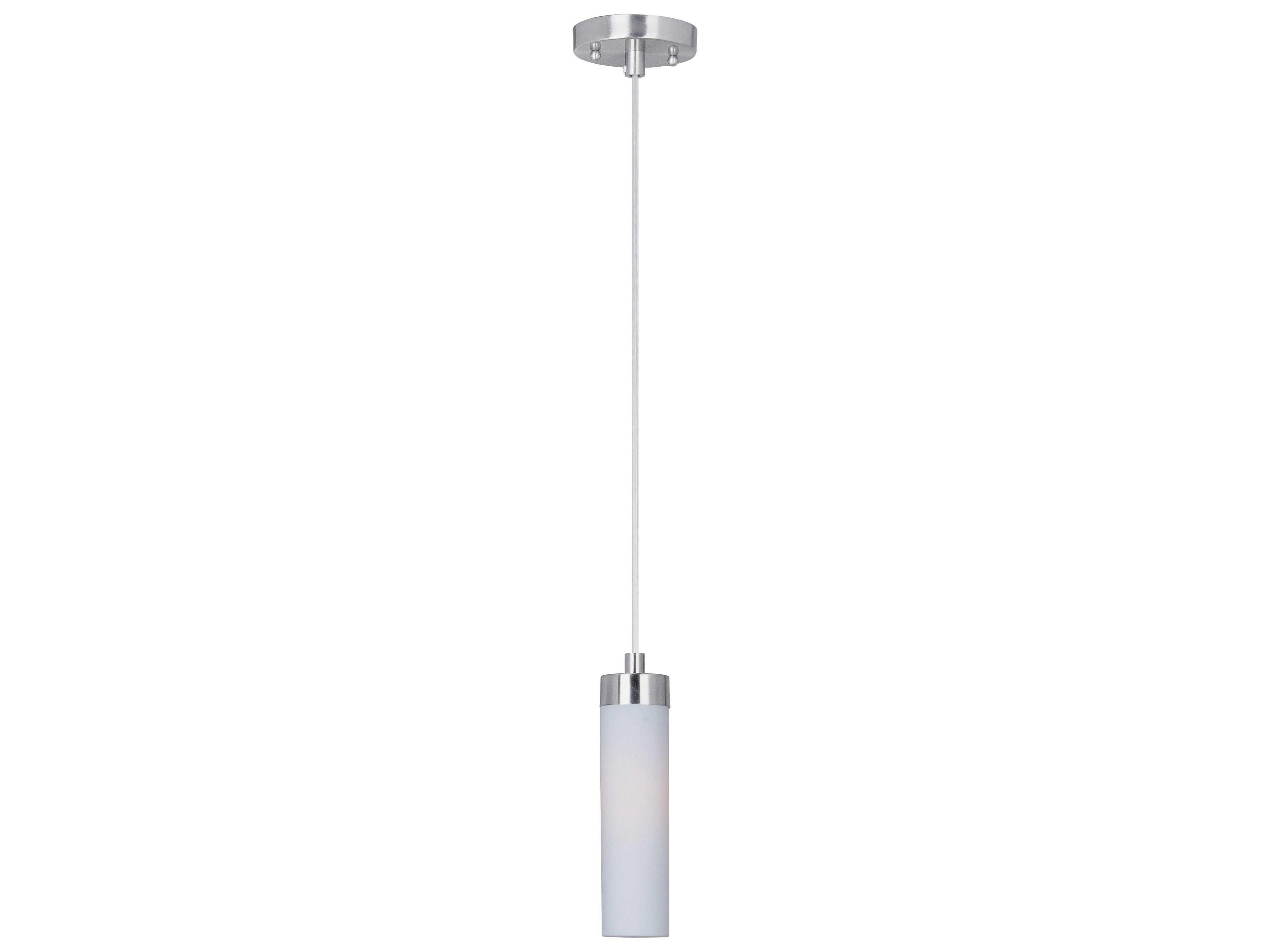 ET2 4-Light Satin Nickel Glass LED Cylinder Mini Pendant