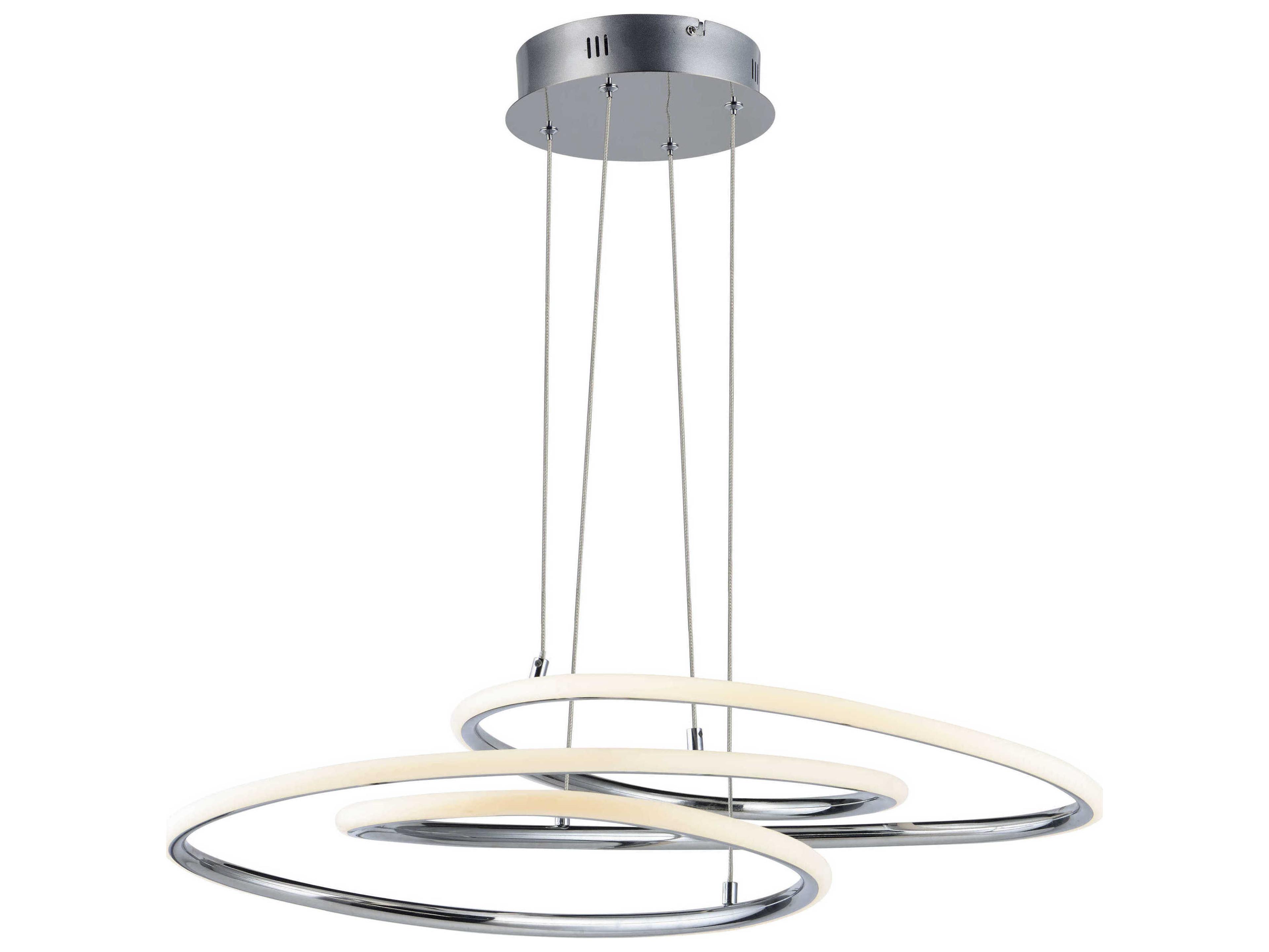 ET2 Coaster 1-Light Polished Chrome LED Pendant