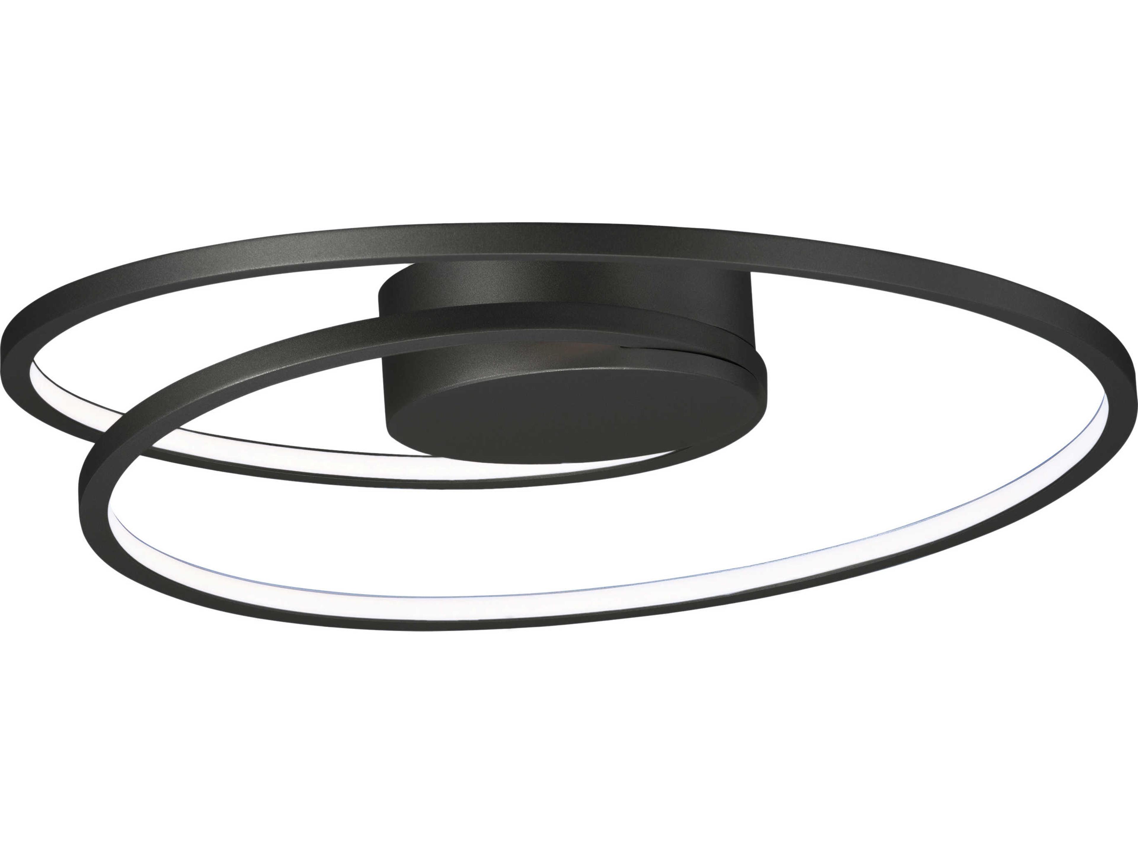 ET2 Cycle 1-Light Black LED Flush Mount