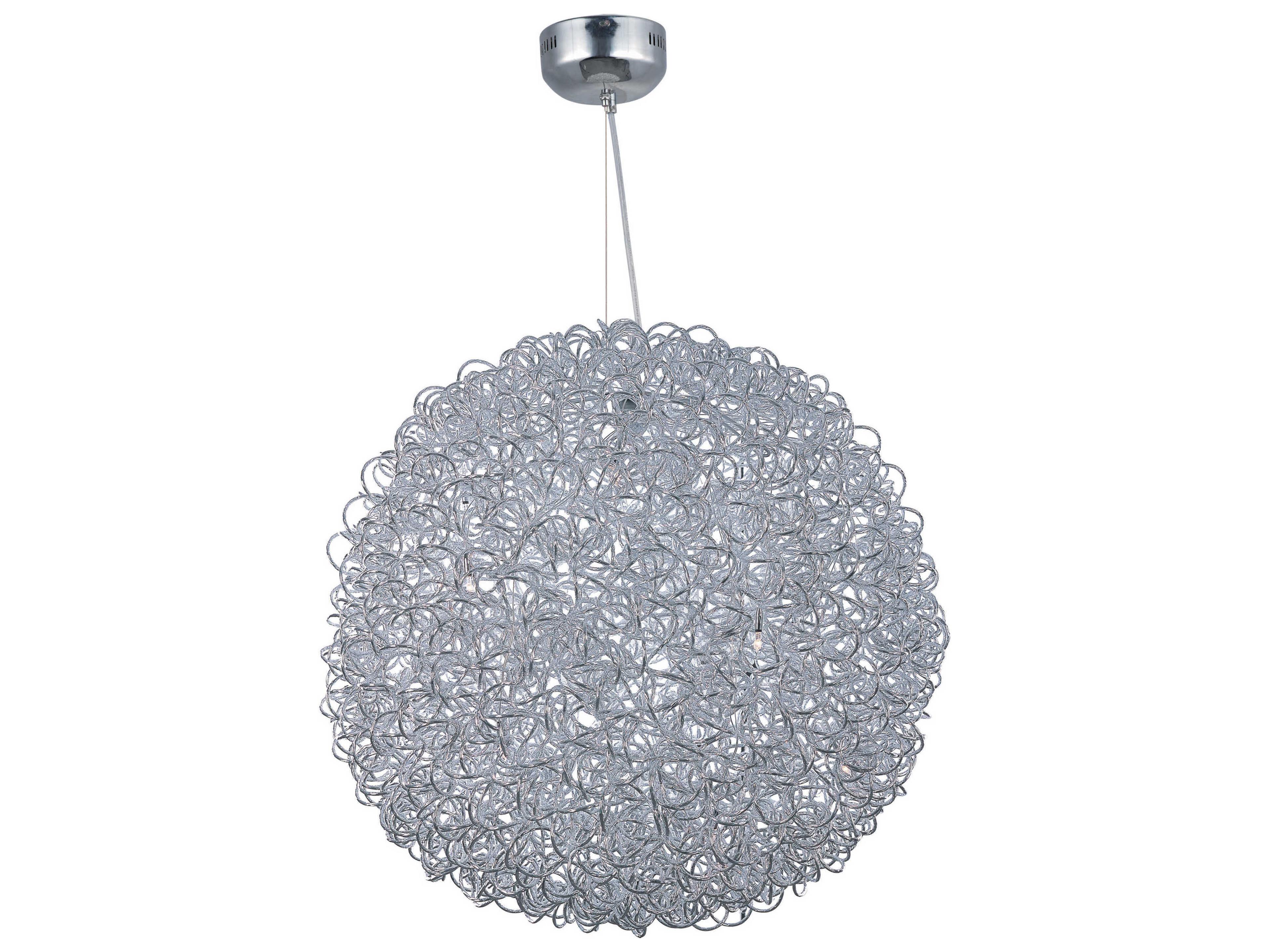 ET2 Dazed 25-Light Polished Chrome LED Globe Pendant