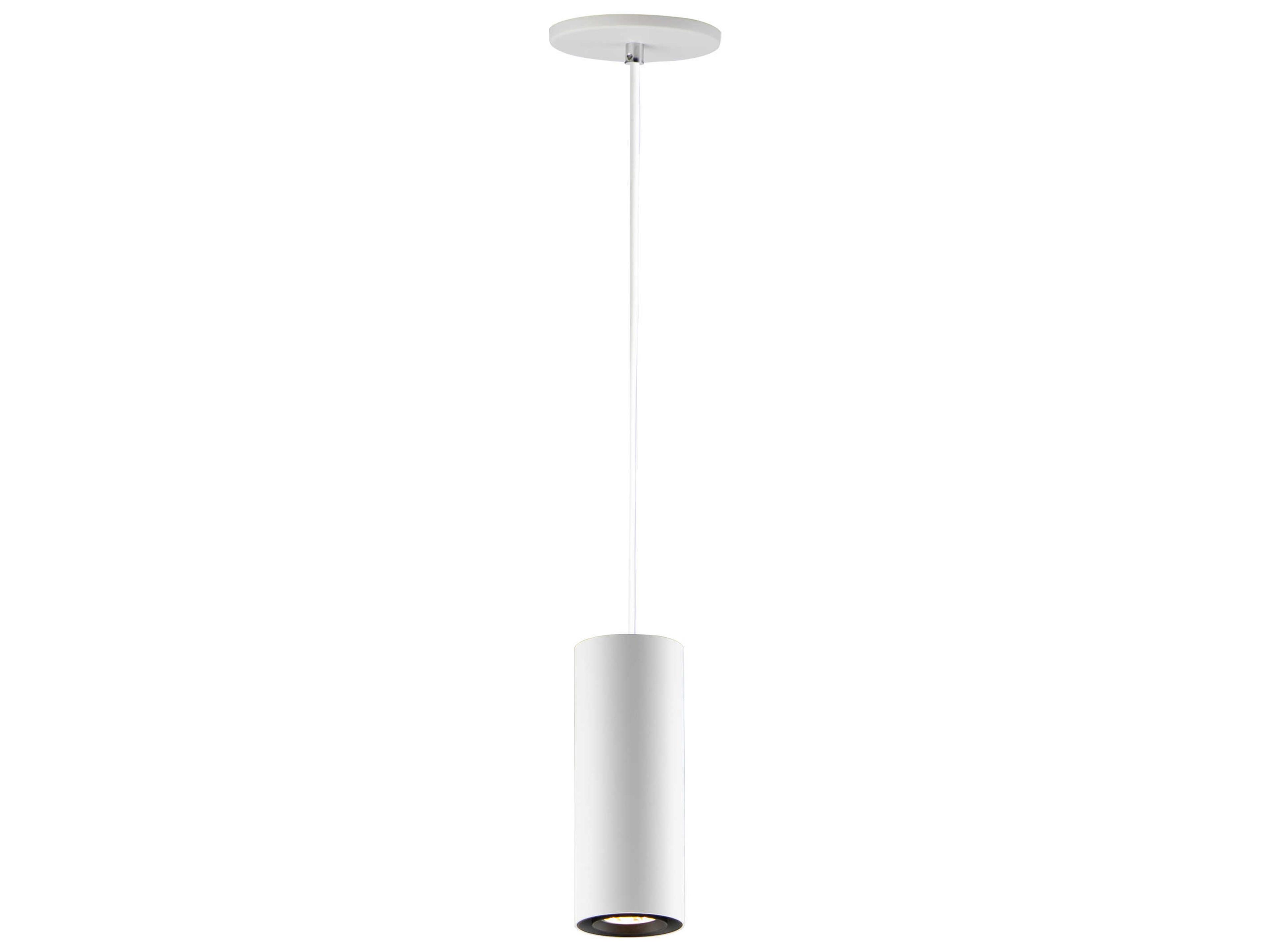 ET2 1-Light White LED Cylinder Mini Pendant