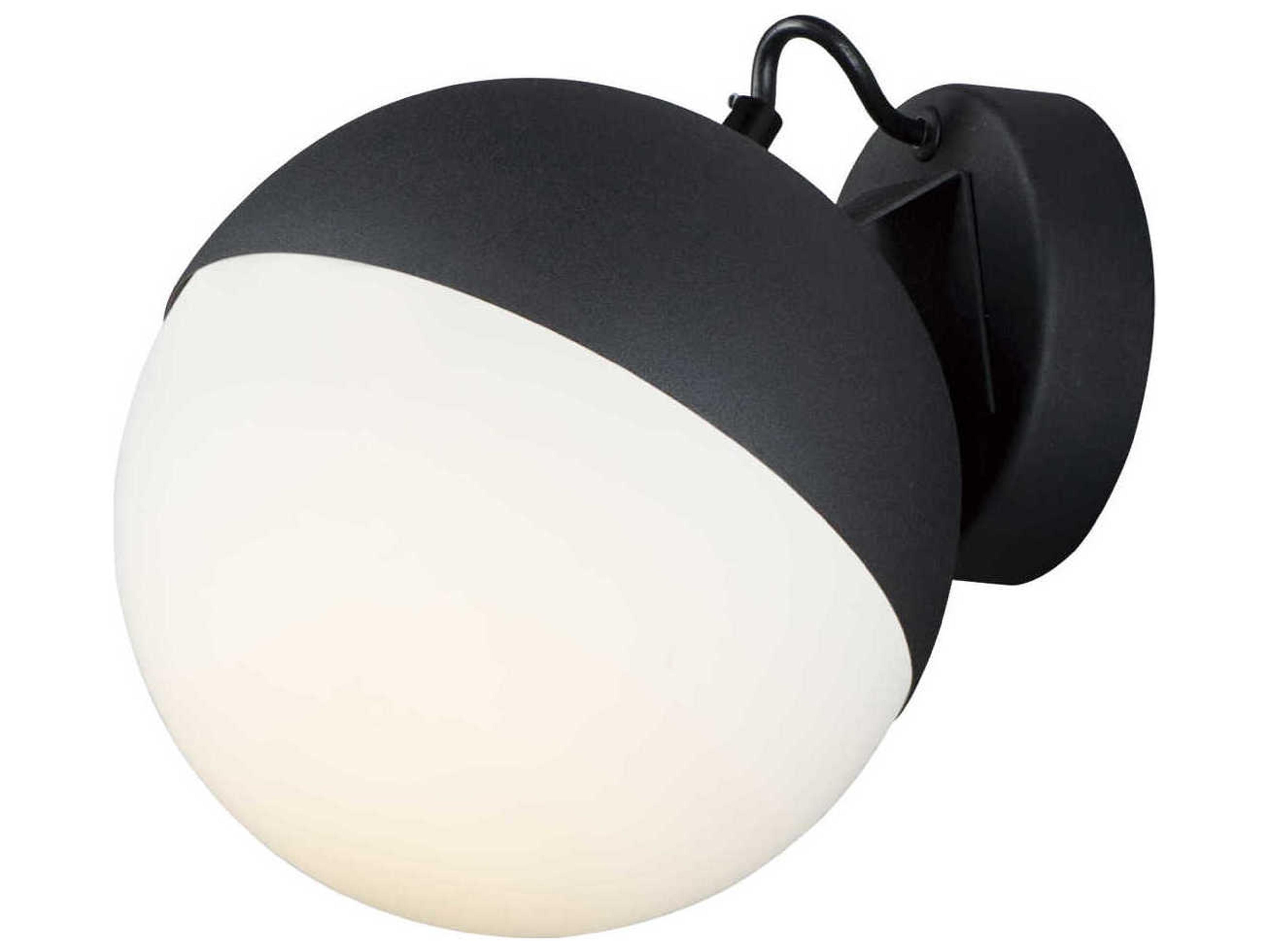 ET2 1-Light Black Glass LED Wall Sconce