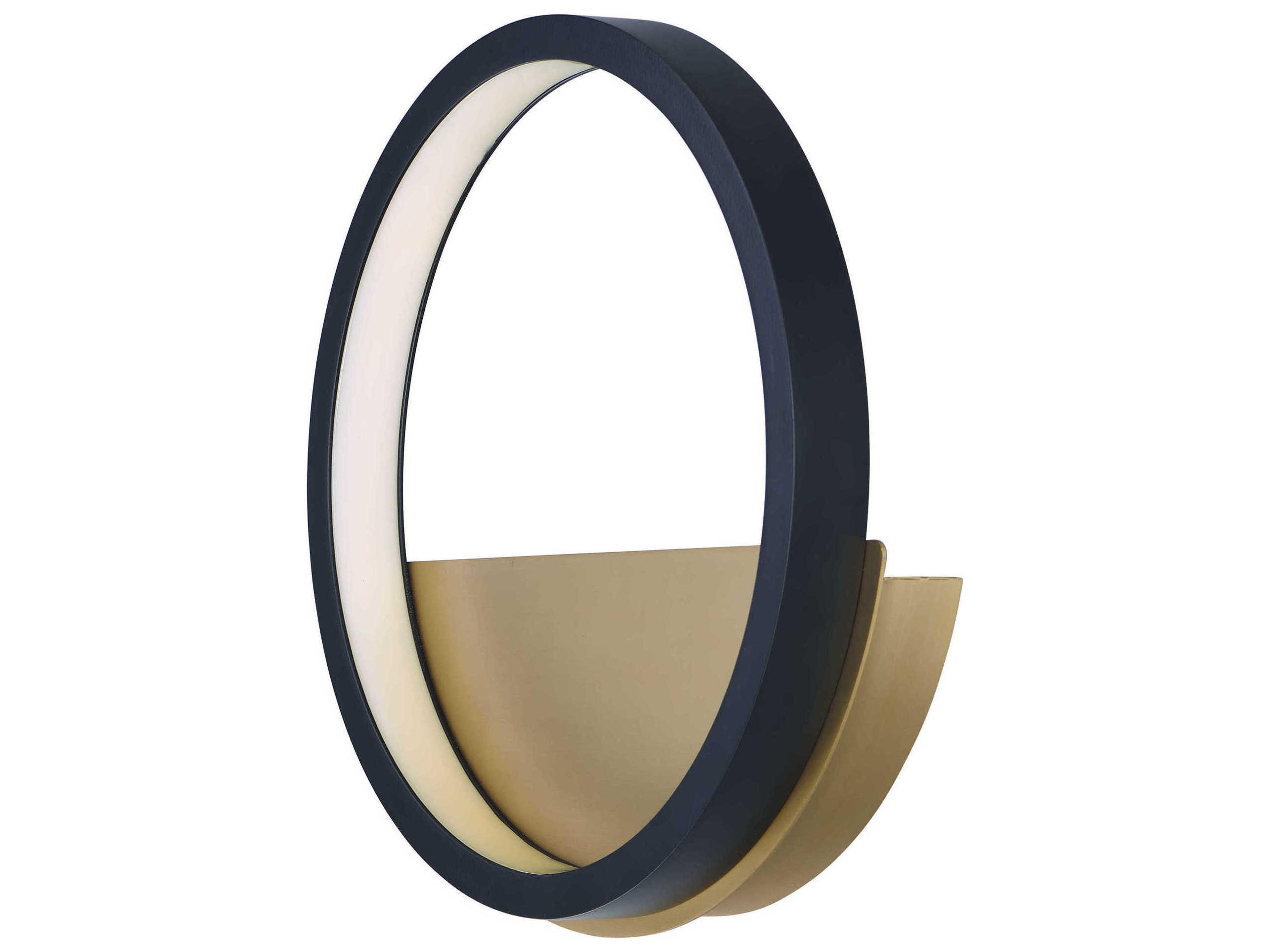 ET2 Hoopla 1-Light Black Gold LED Wall Sconce