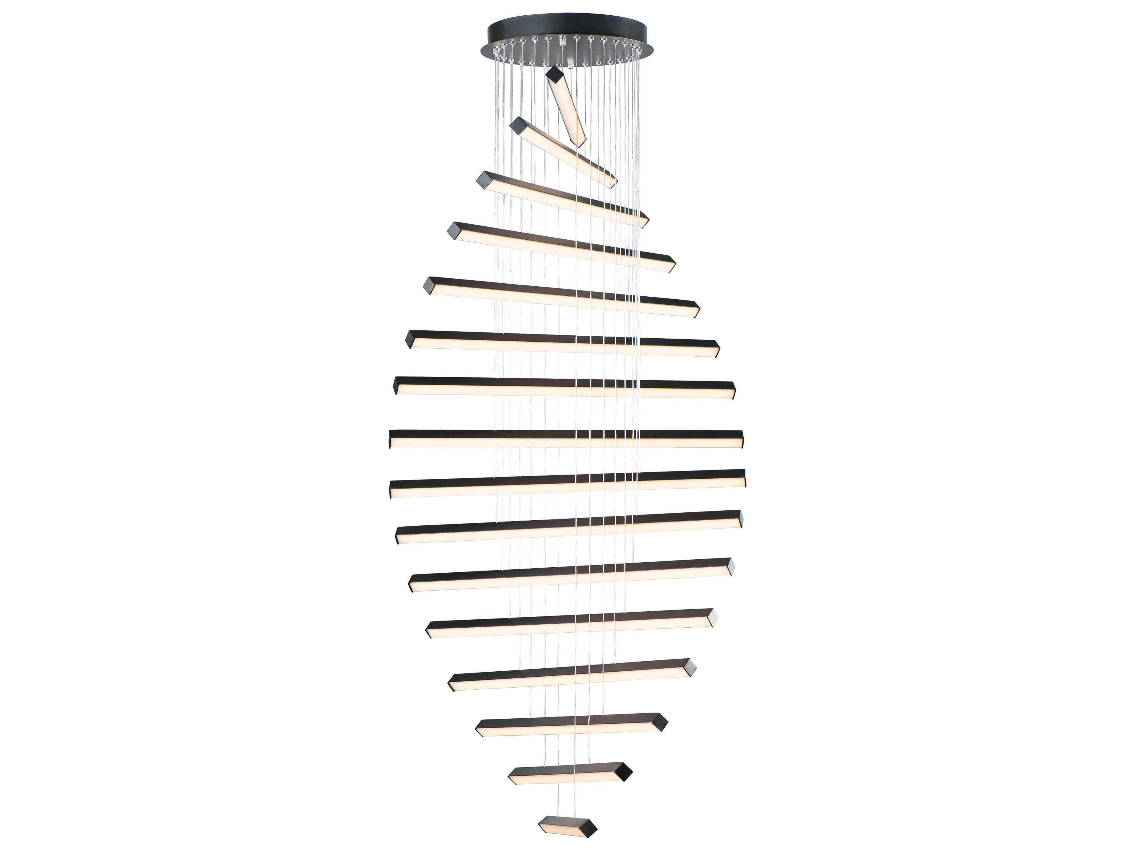 ET2 Hover 16-Light6-Light Black LED Tiered Pendant