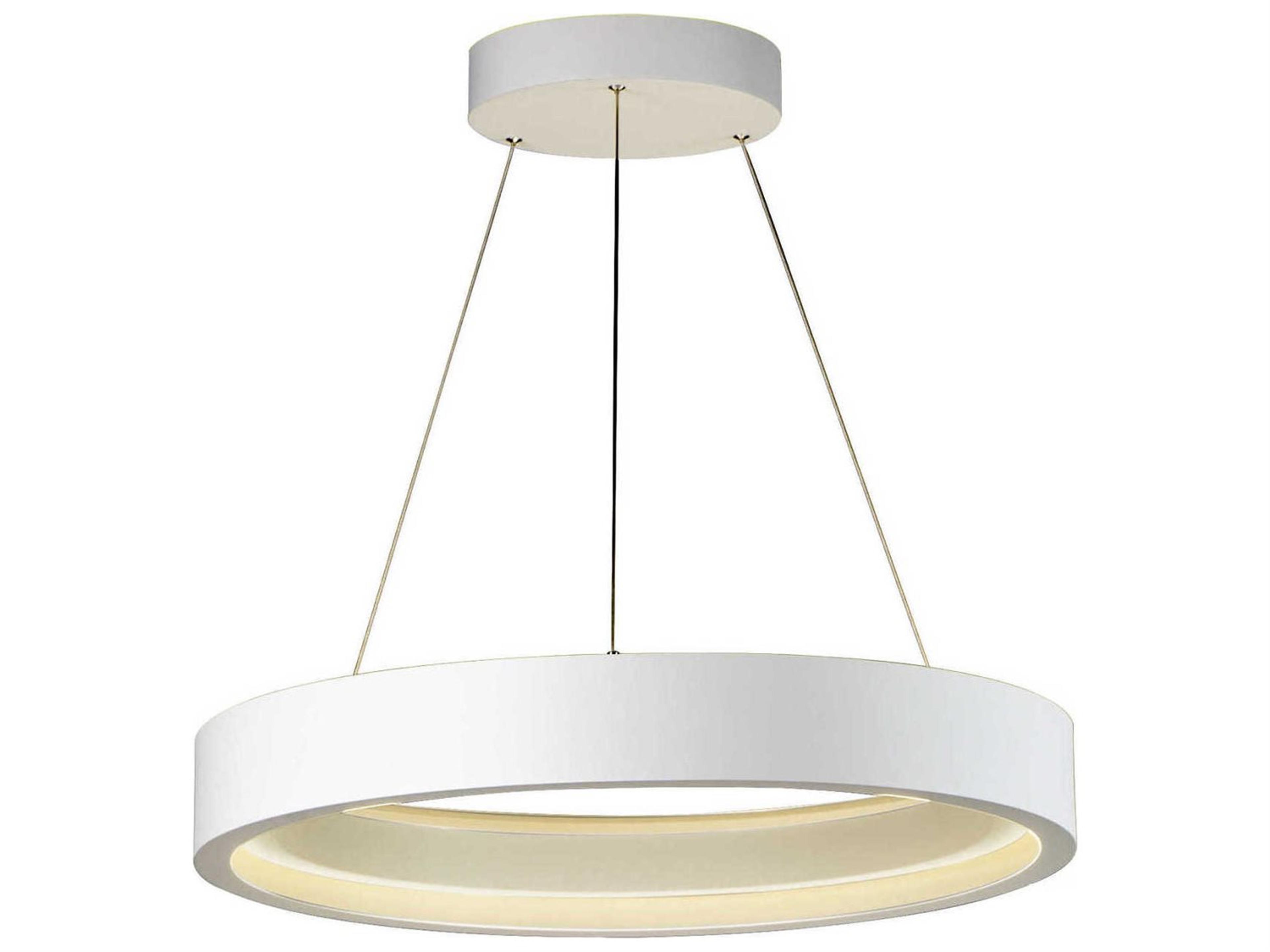 ET2 I-corona 1-Light Matte White LED Round Pendant