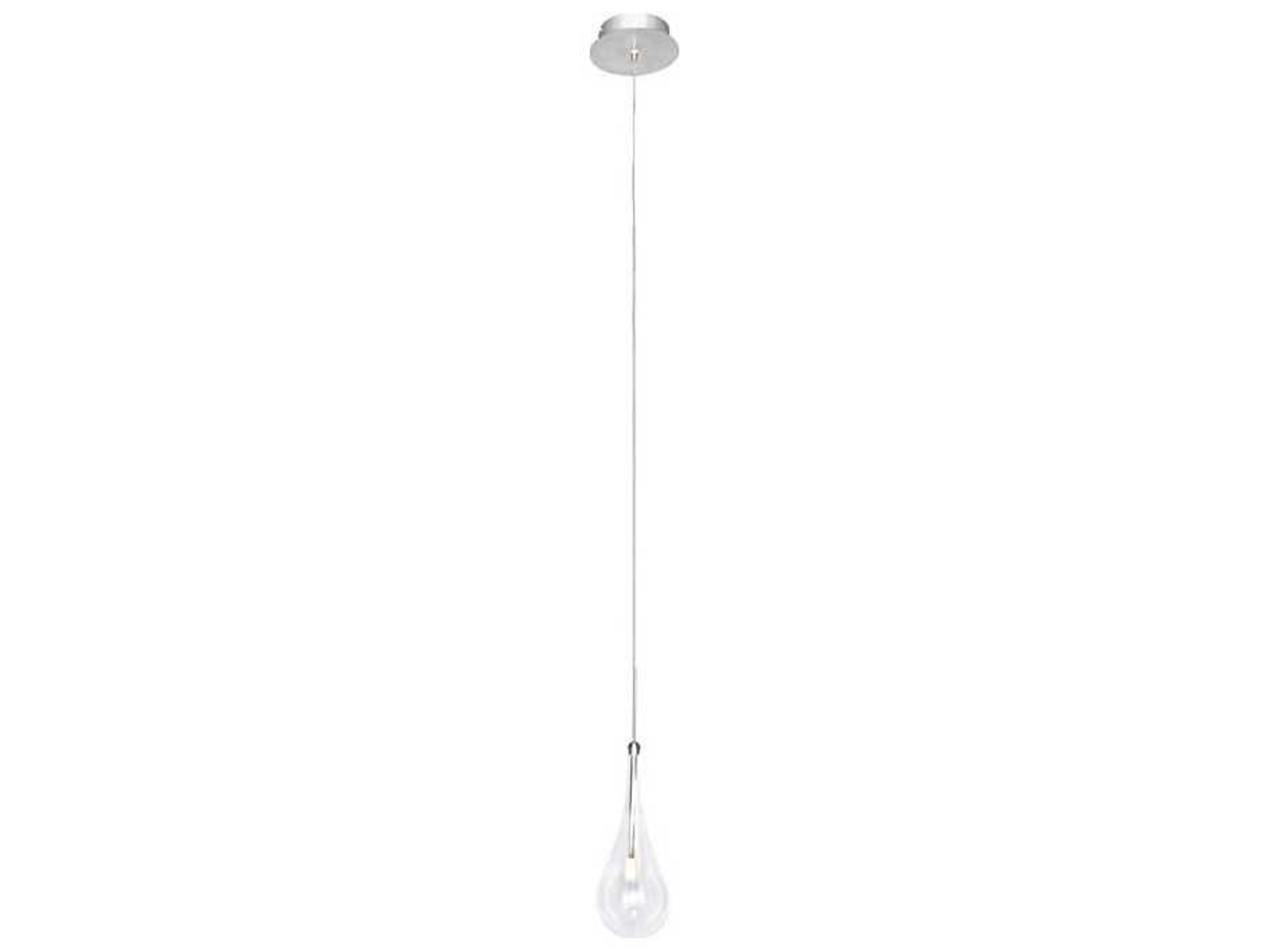 ET2 1-Light Polished Chrome Glass LED Mini Pendant