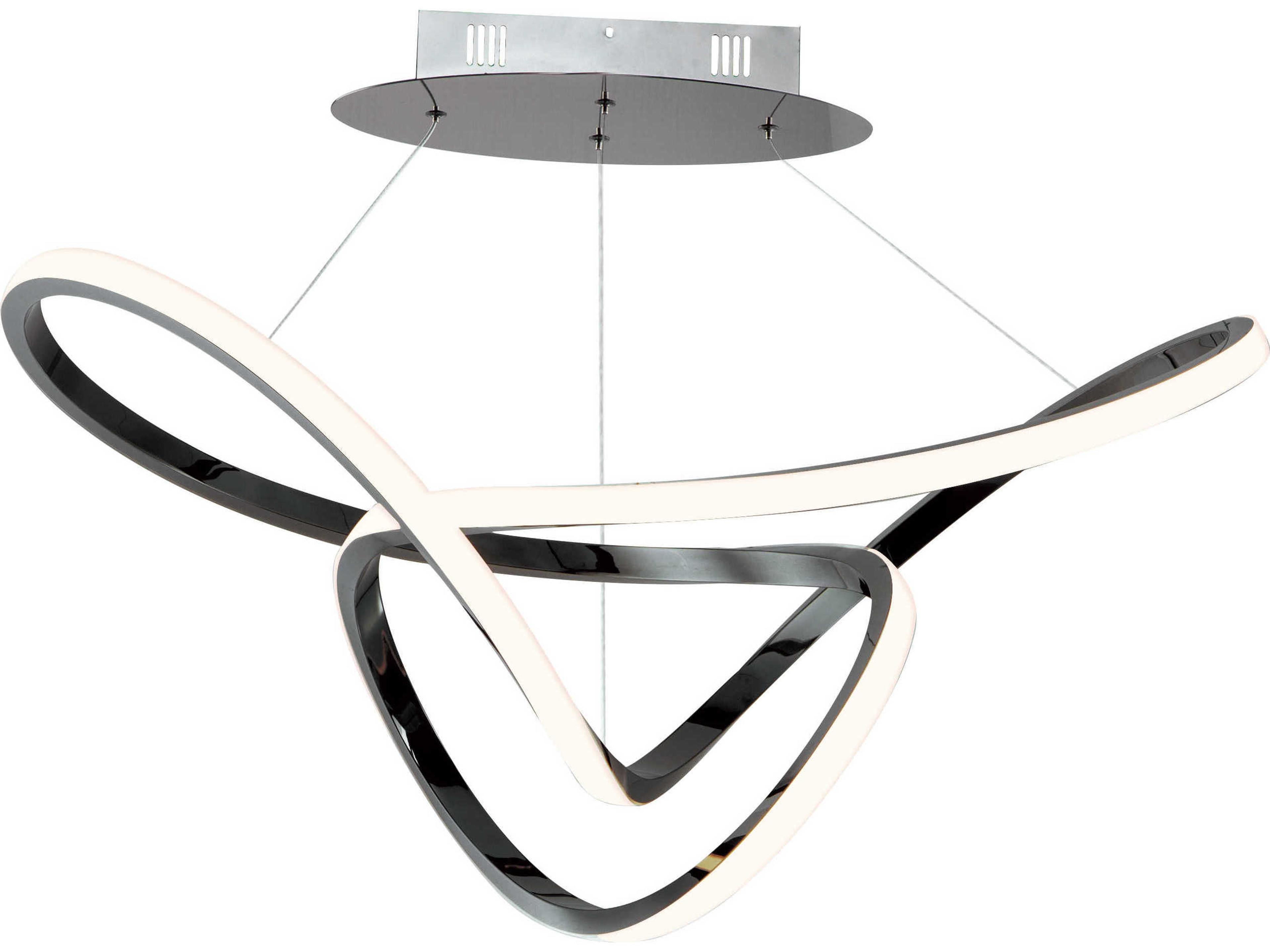 ET2 Perpetual 1-Light Black Chrome LED Pendant