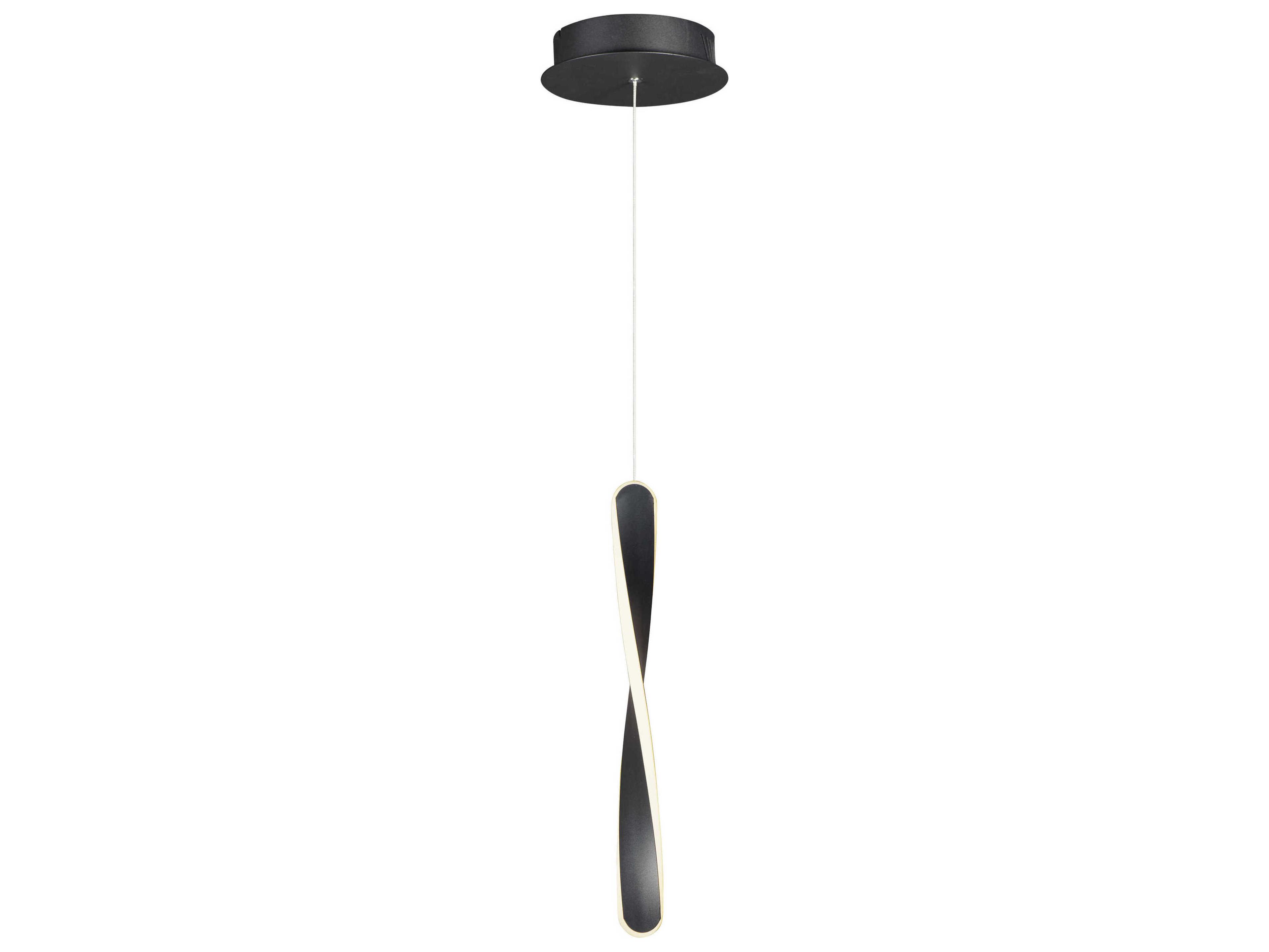 ET2 1-Light Black LED Geometric Mini Pendant