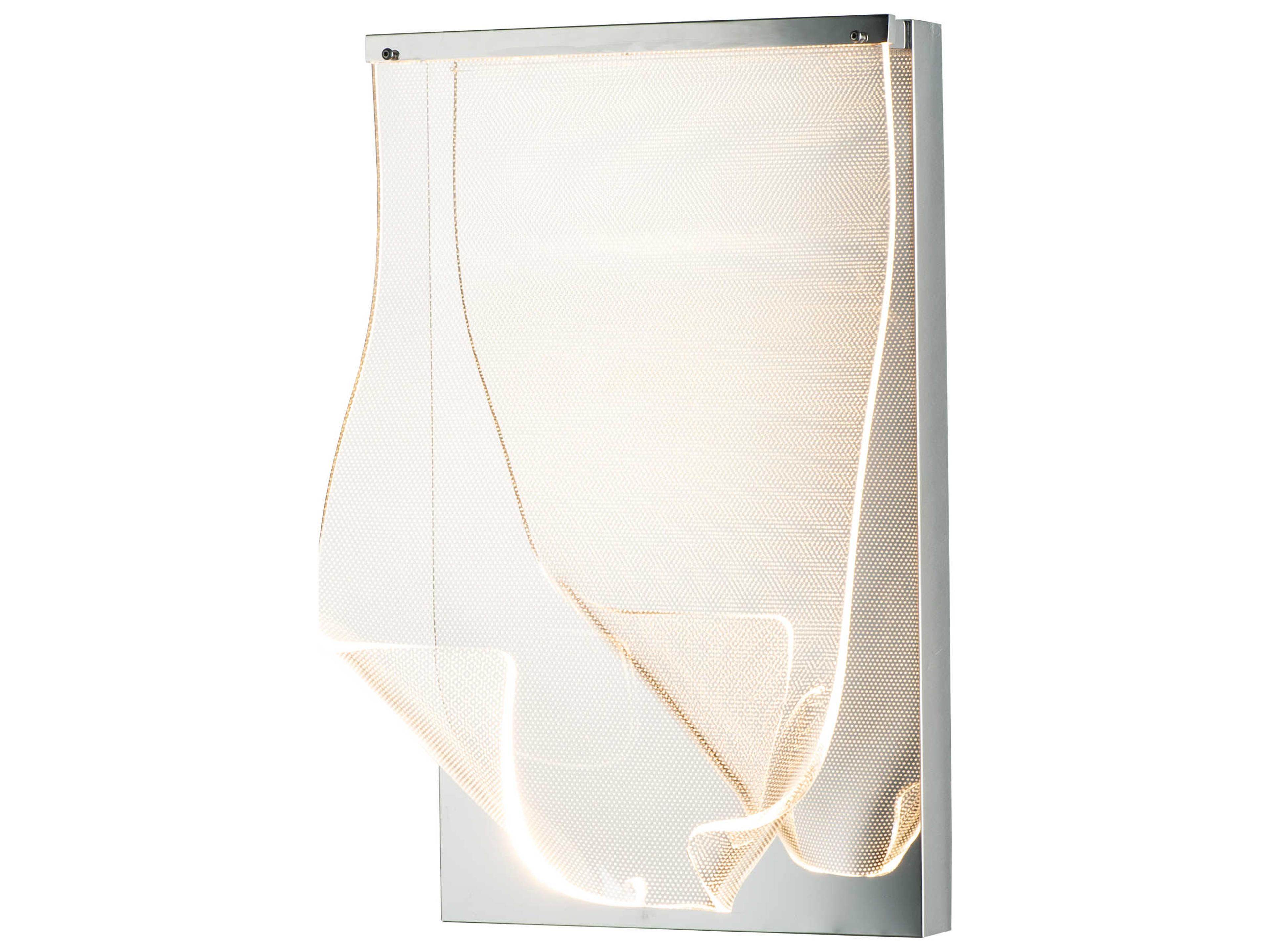 ET2 Rinkle 1-Light Polished Chrome LED Wall Sconce