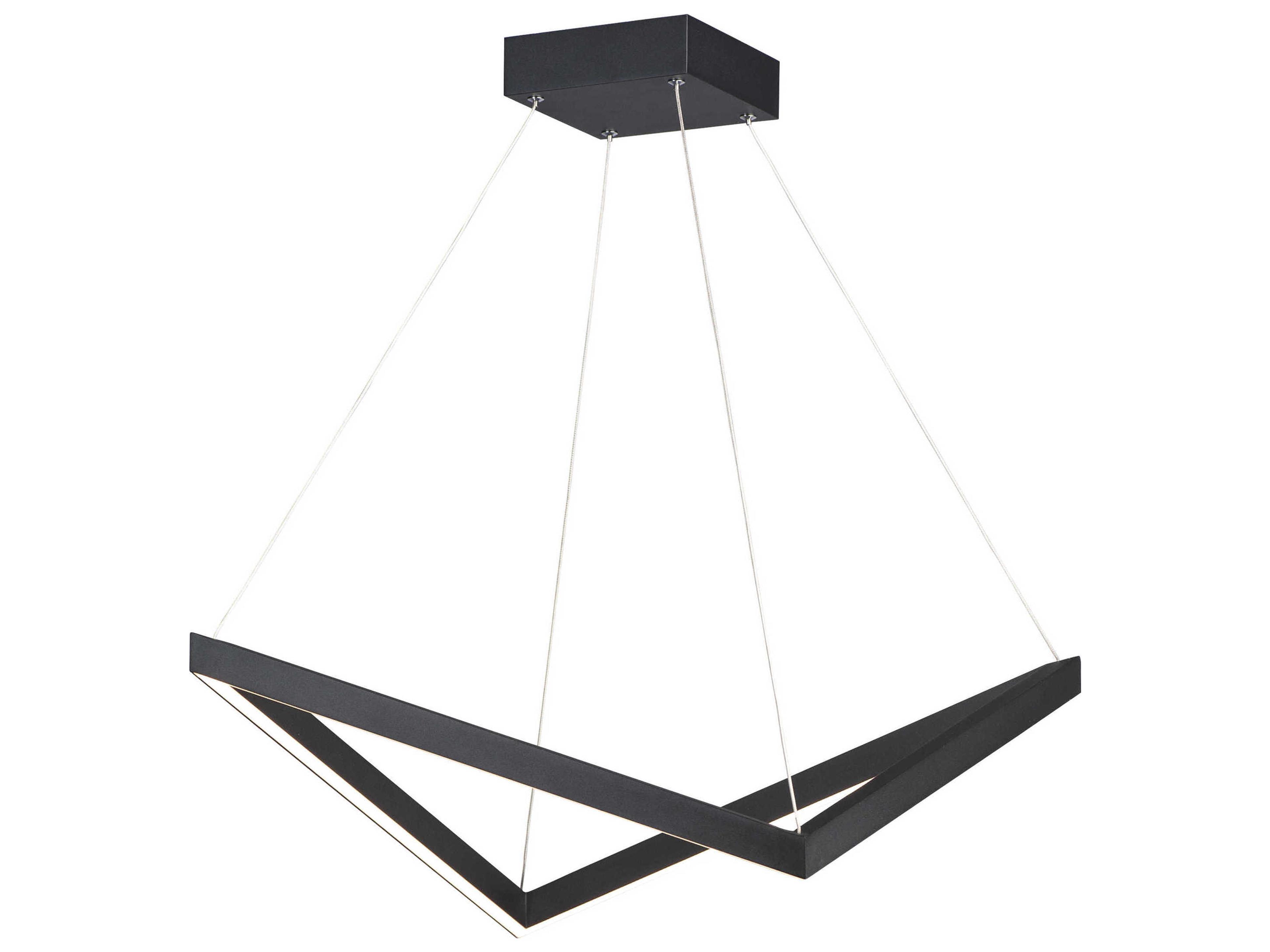 ET2 Stealth 1-Light Black LED Geometric Pendant