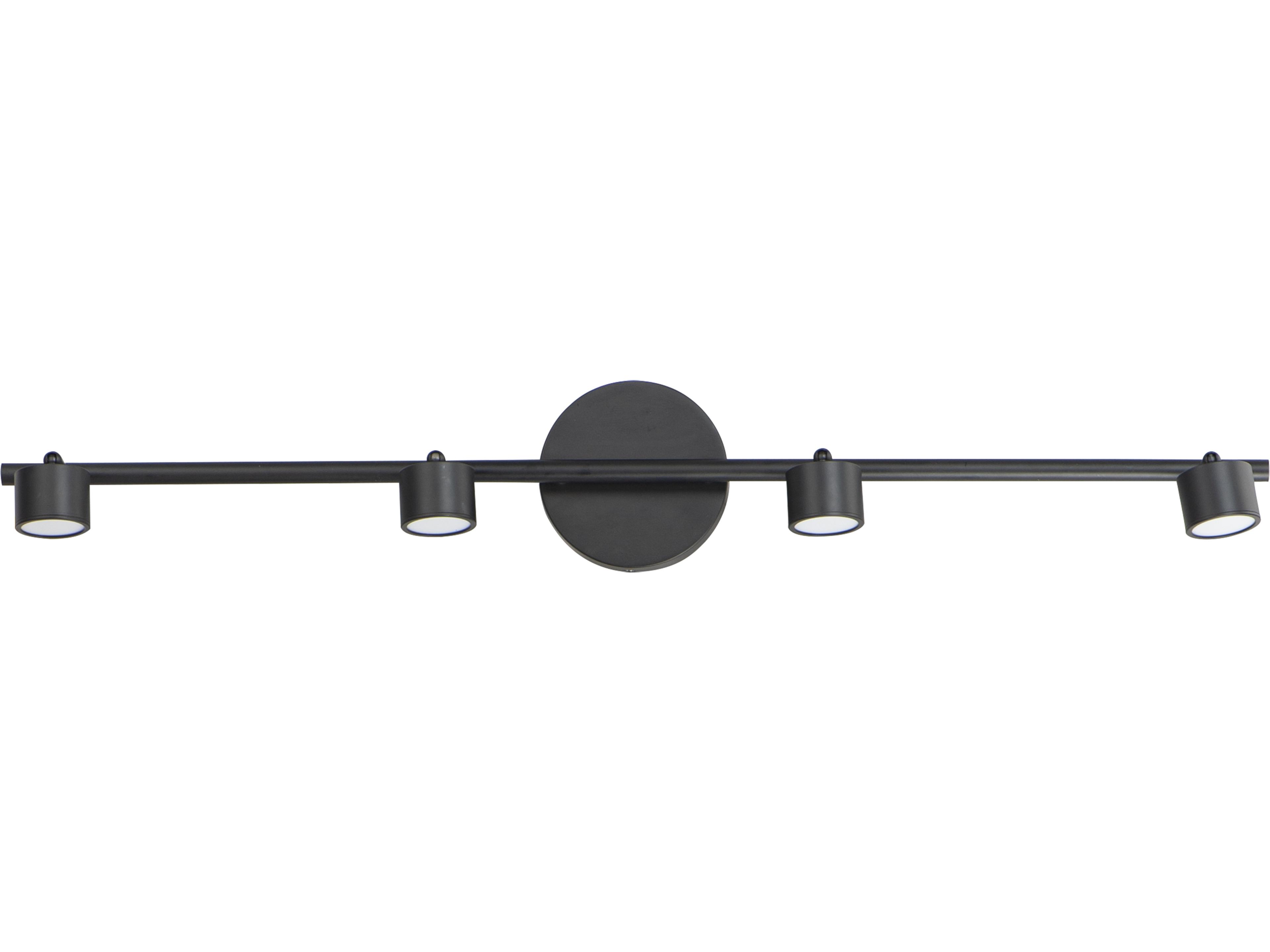 ET2 Taylor 4-Light Black LED Linear Round Track & Rail Light