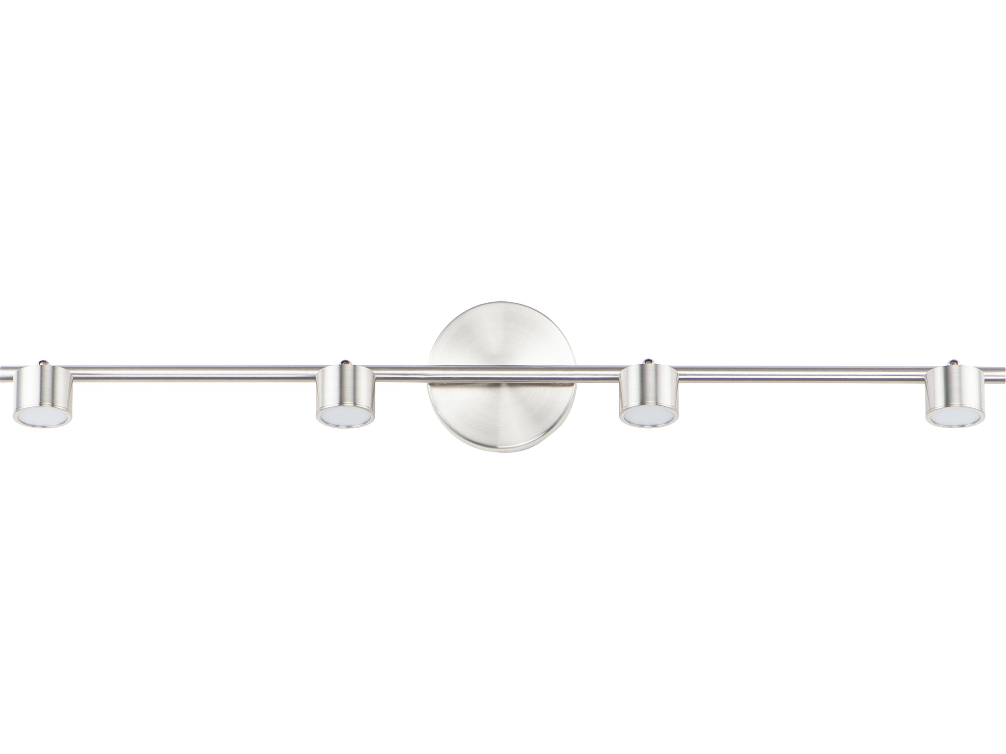 ET2 Taylor 4-Light Satin Nickel LED Linear Round Track & Rail Light
