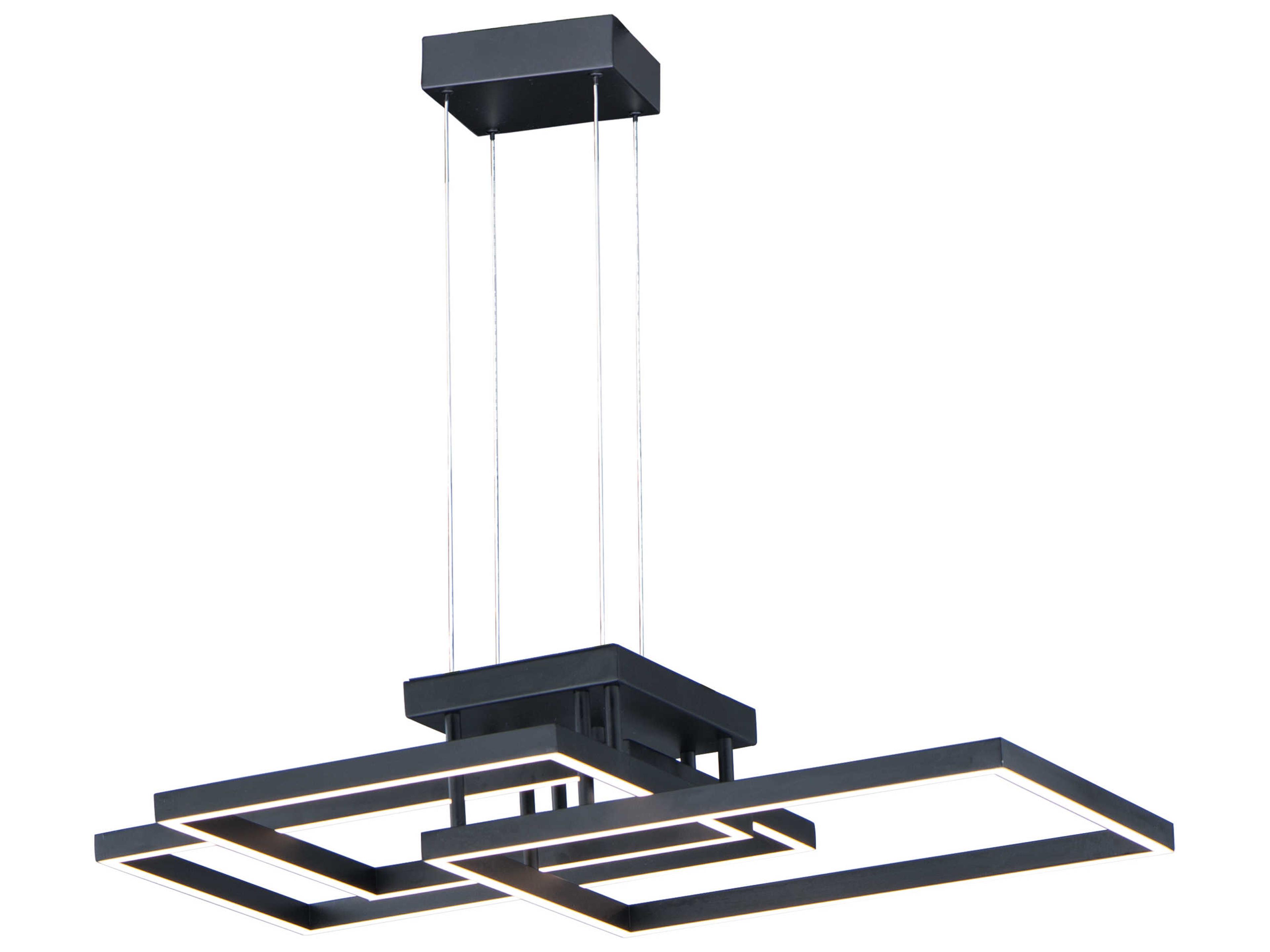 ET2 Traverse Led 1-Light Black LED Geometric Linear Island Pendant
