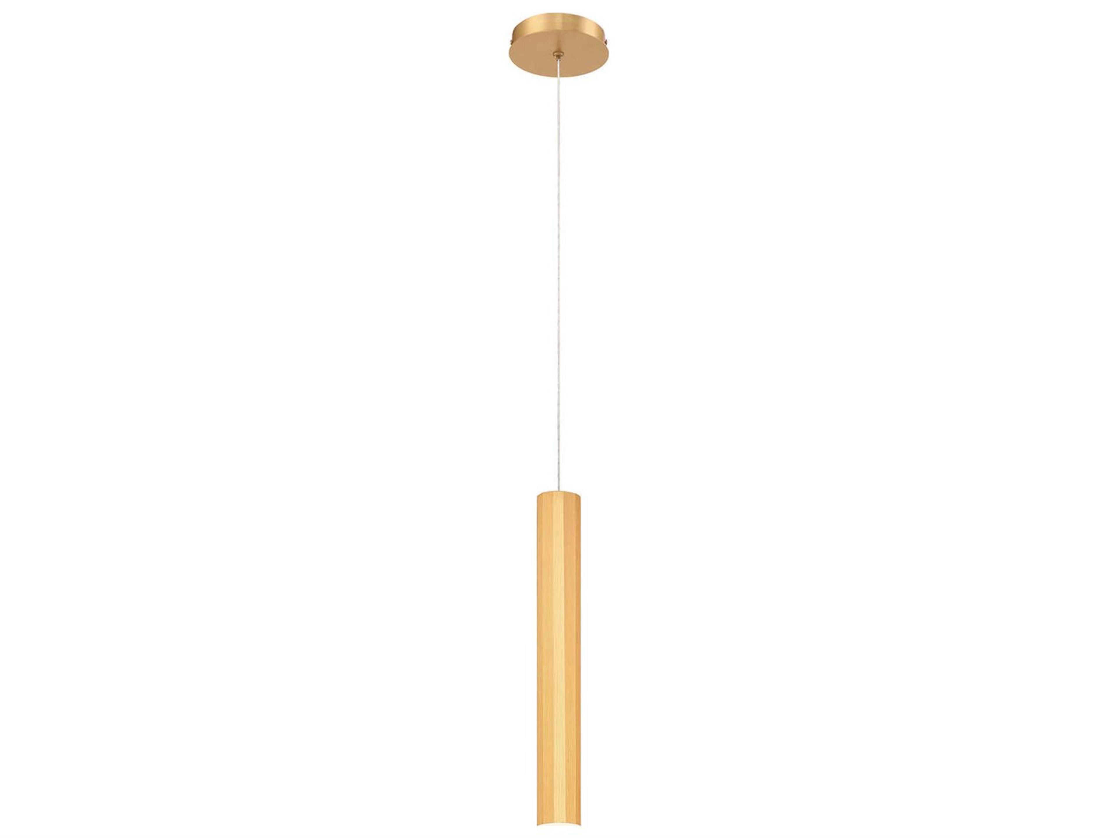 Eurofase Baldwin Gold LED Cylinder Mini Pendant