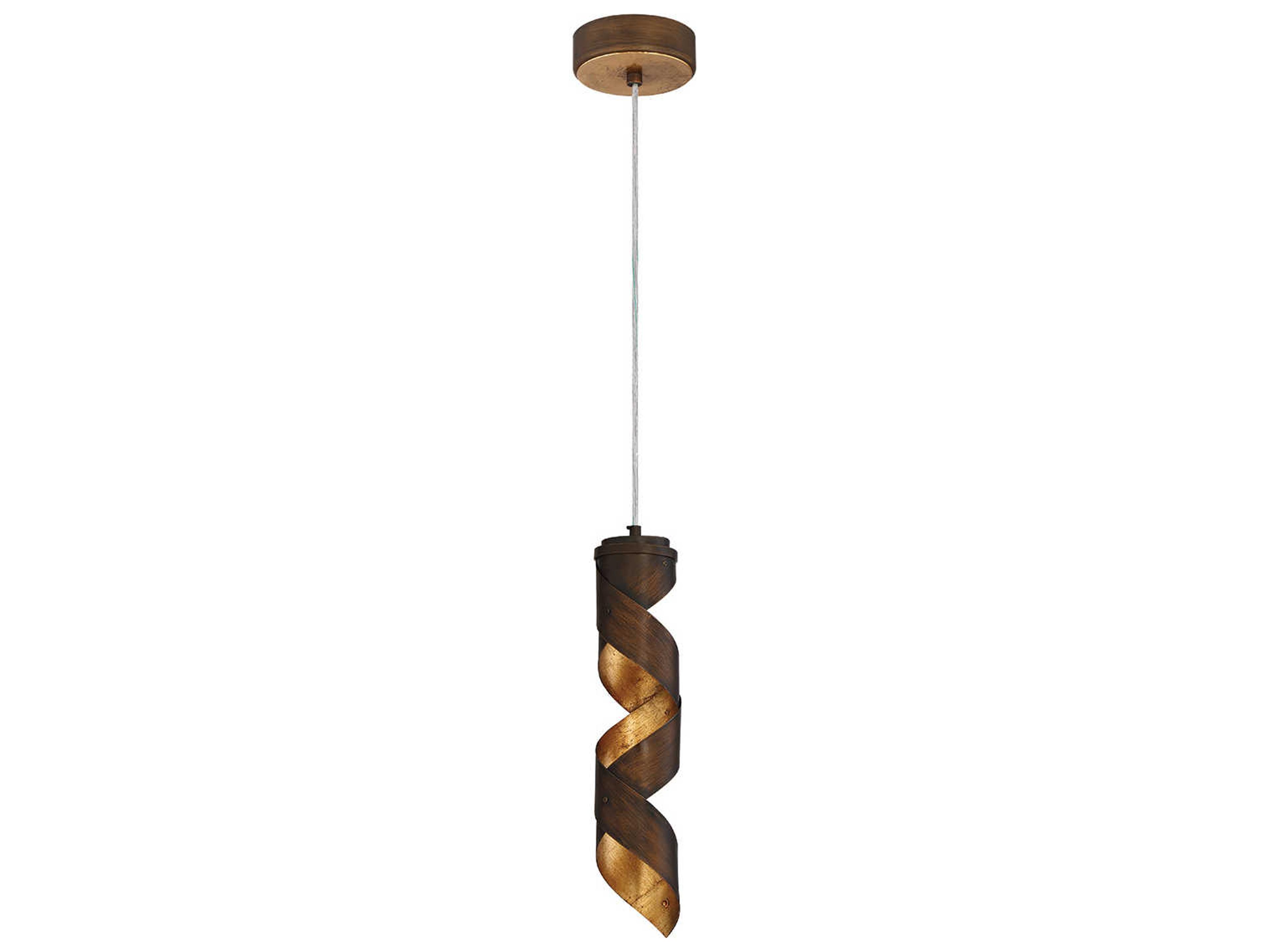Eurofase Banderia Bronze LED Geometric Mini Pendant