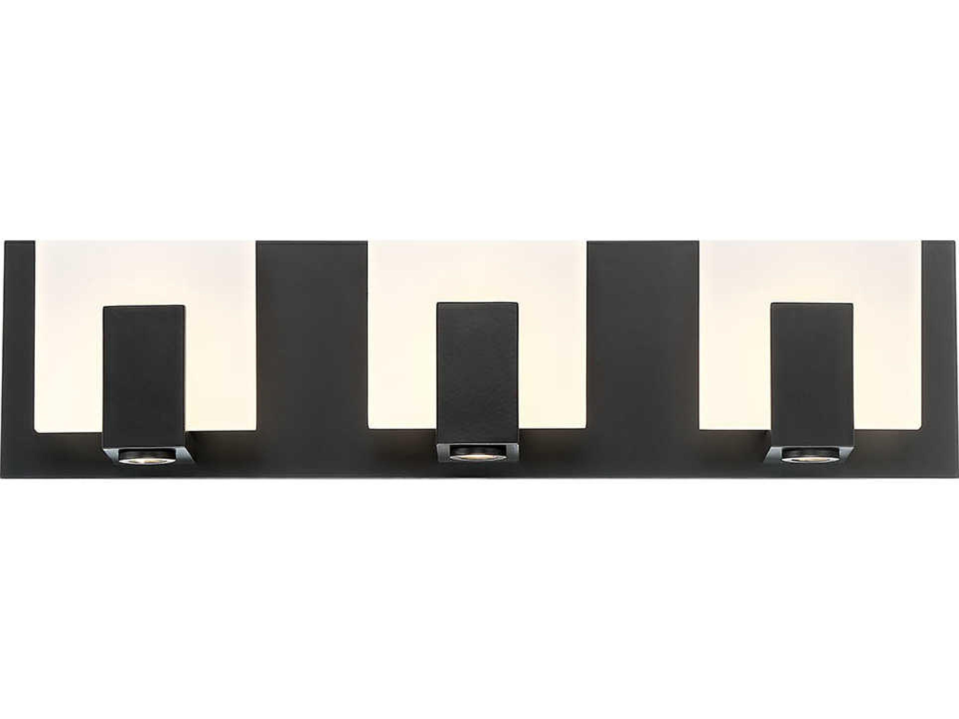Eurofase Canmore 3-Light Black LED Vanity Light