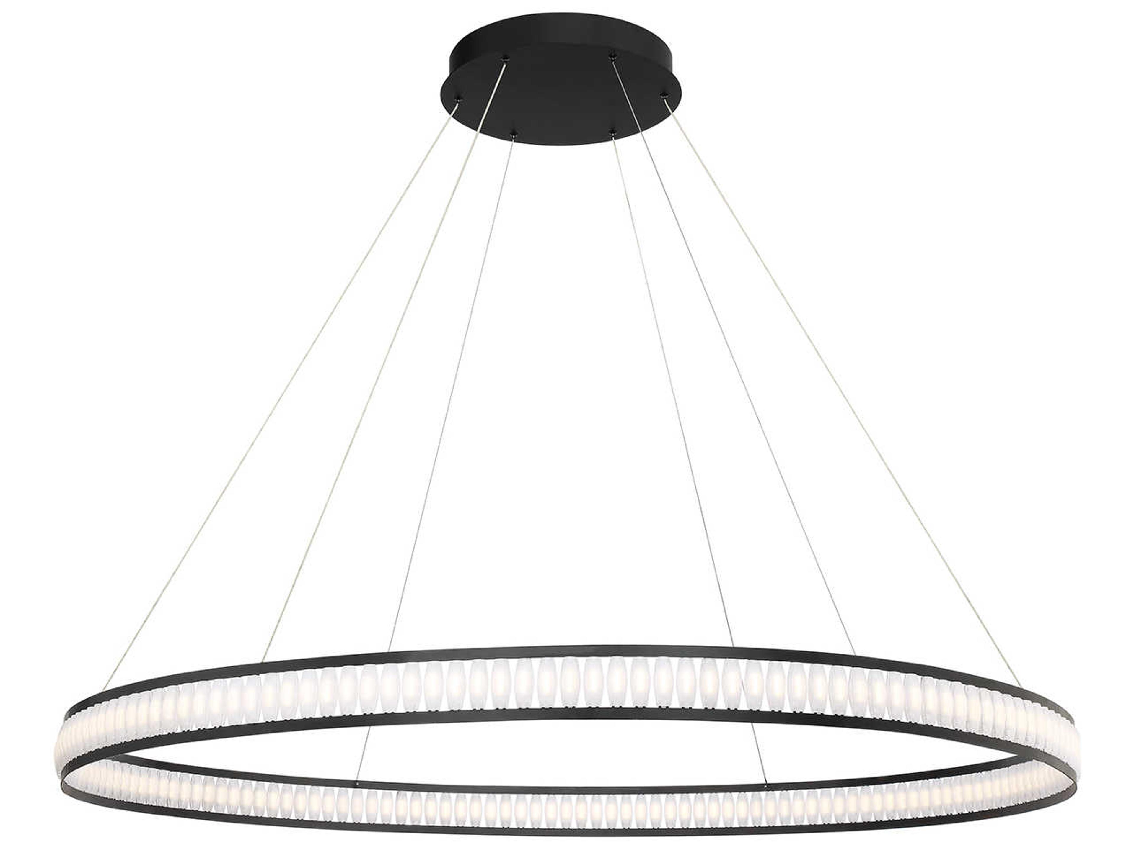 Eurofase Forster 168-Light Black LED Round Pendant