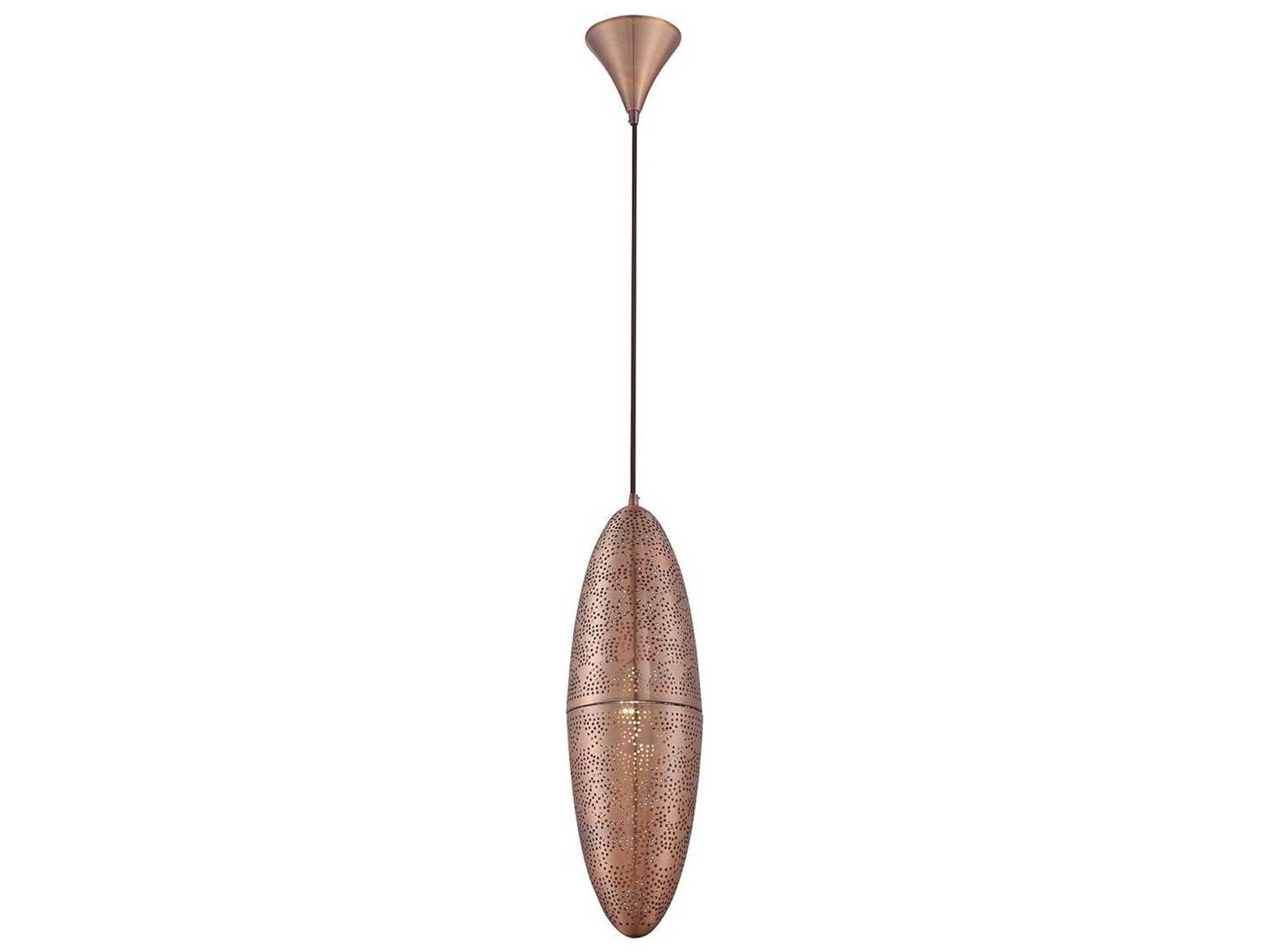 Eurofase Lozzo 1-Light Copper Mini Pendant