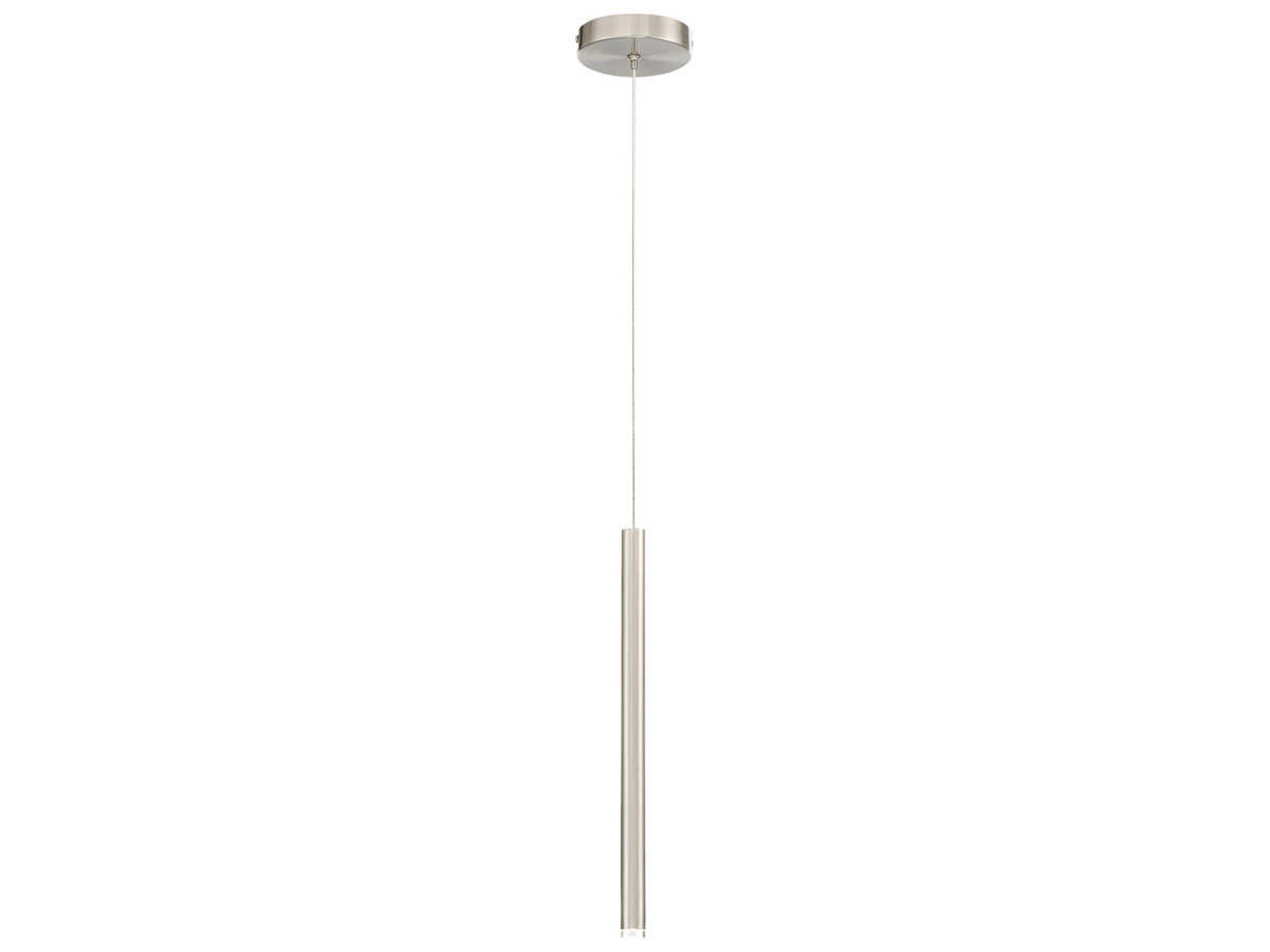Eurofase Navada Satin Nickel LED Cylinder Mini Pendant
