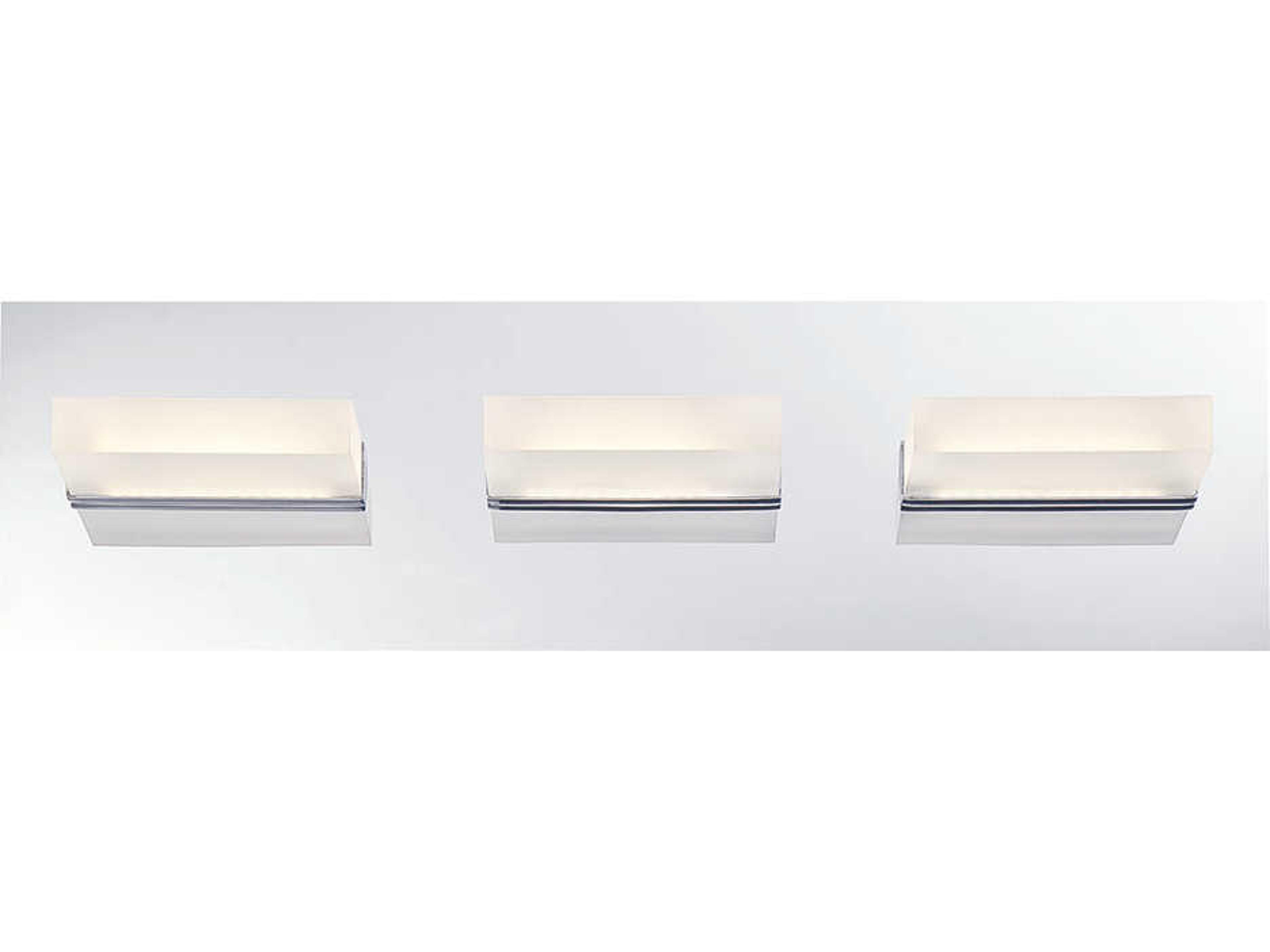 Eurofase Olson 3-Light Chrome LED Vanity Light