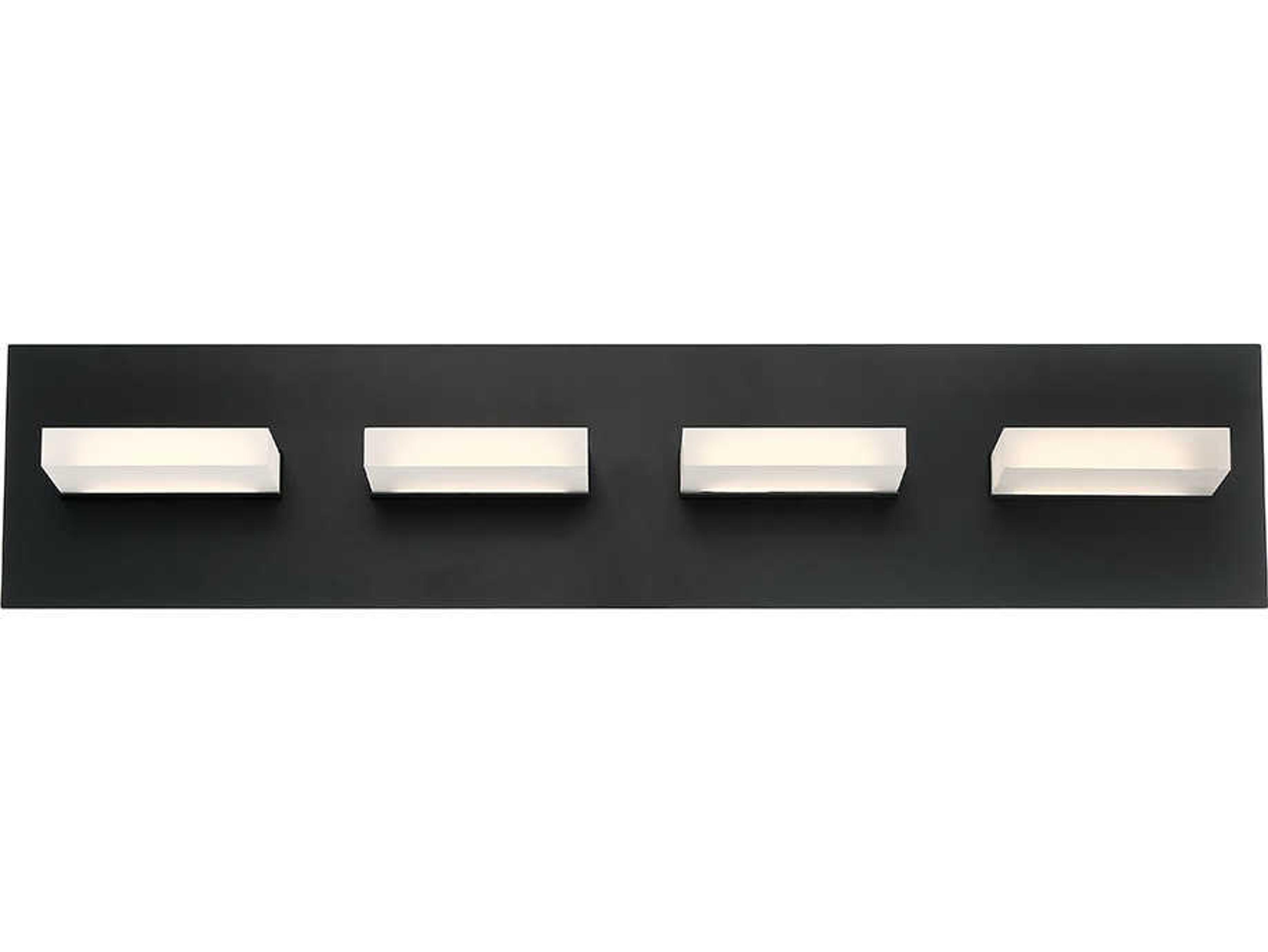 Eurofase Olson 4-Light Black LED Vanity Light