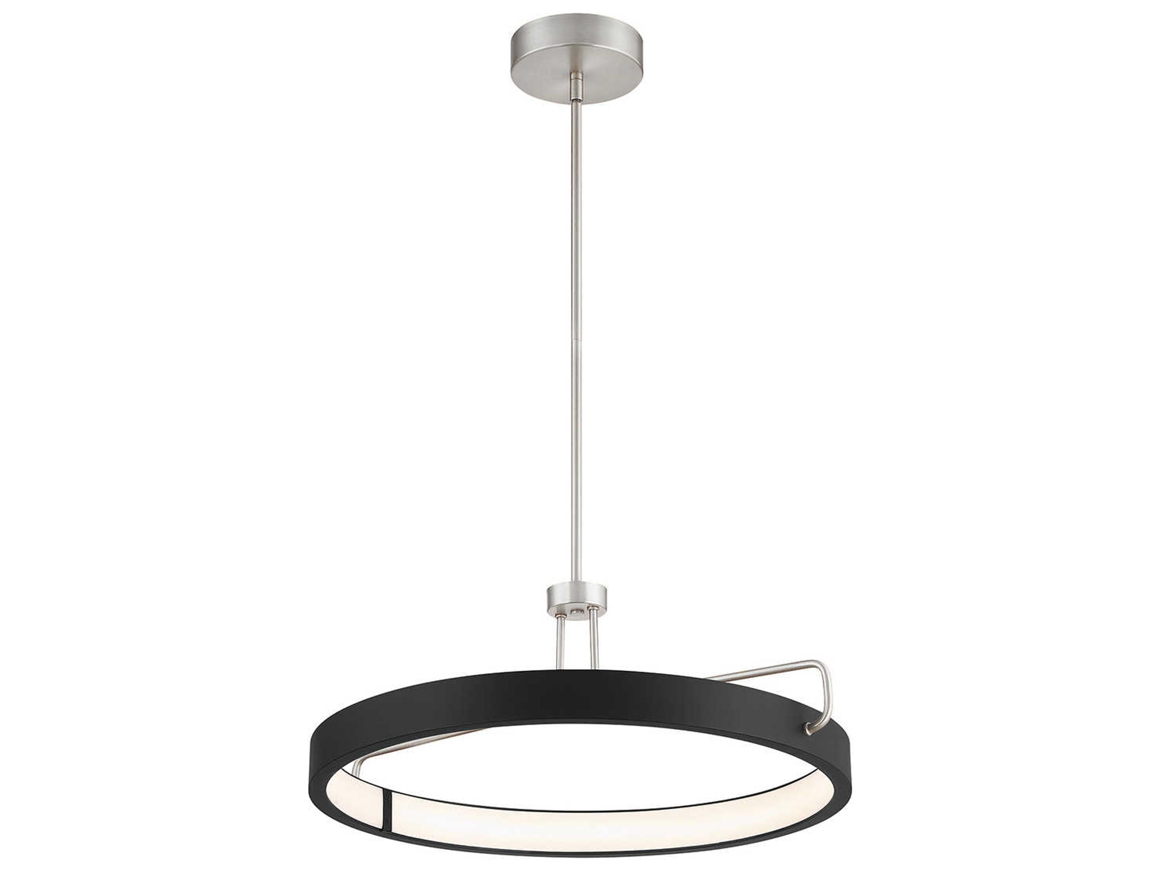 Eurofase Pemberton 1-Light Satin Nickel LED Round Pendant