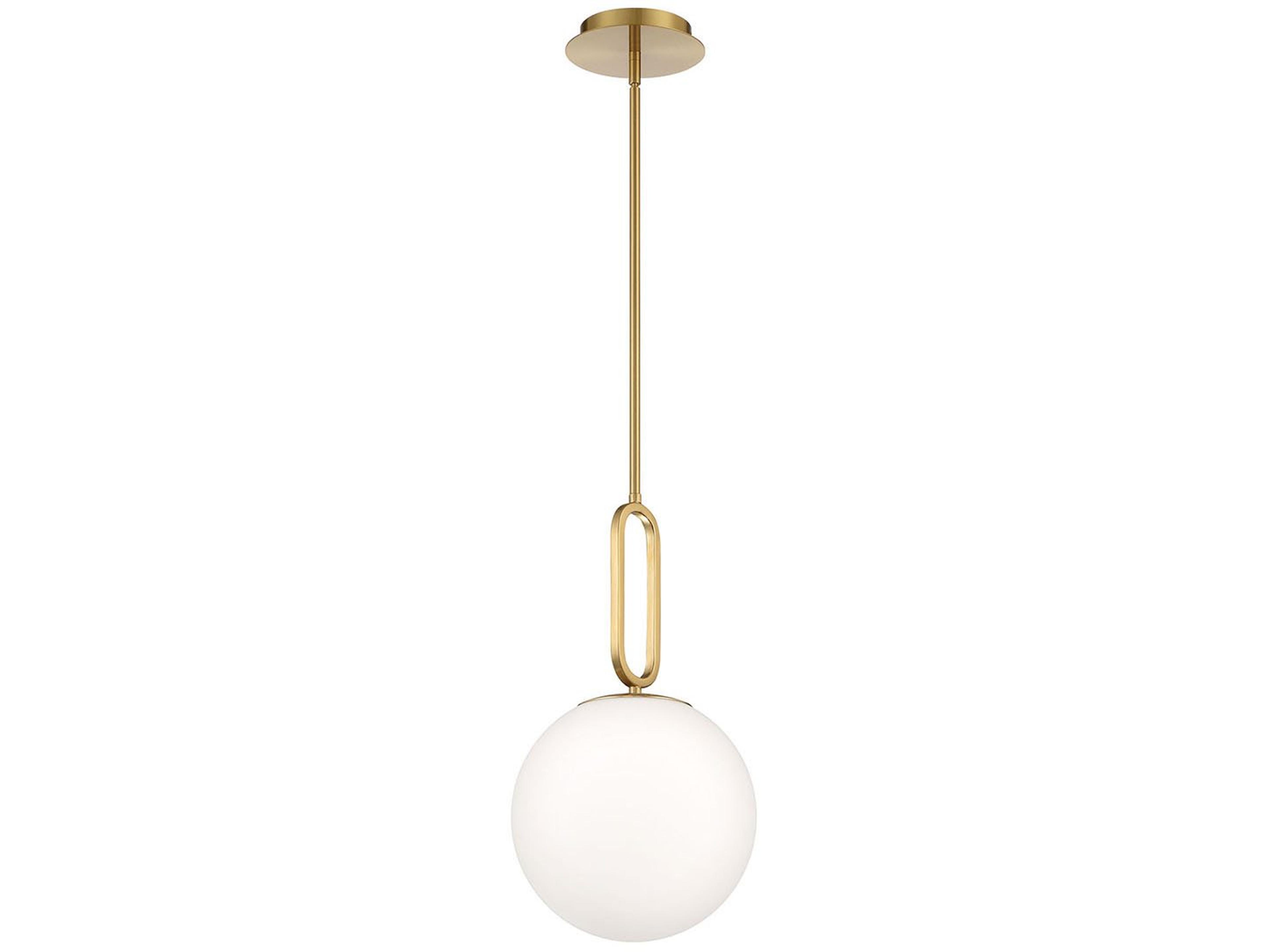 Eurofase Prospect 1-Light Gold Glass Globe Mini Pendant