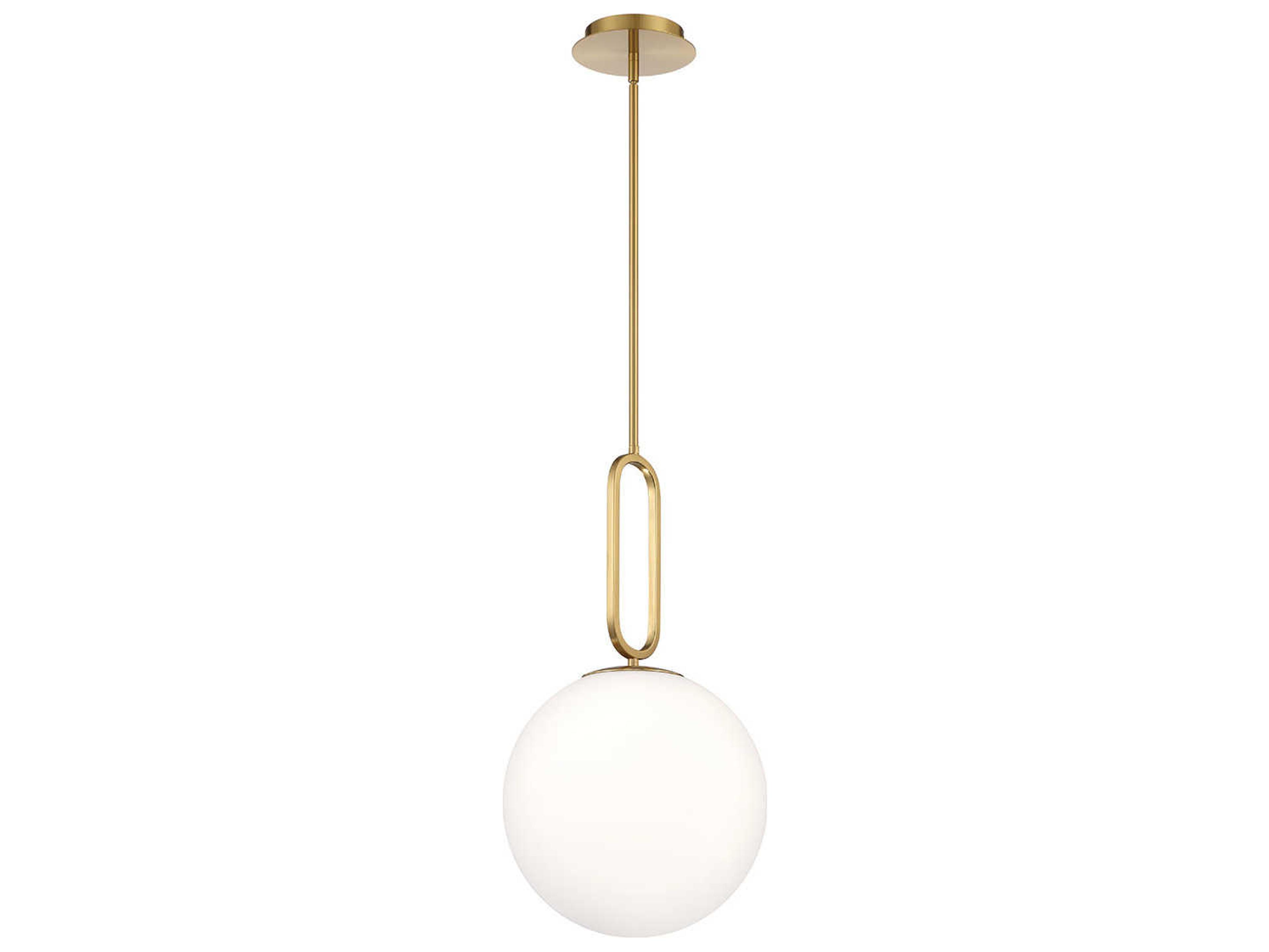 Eurofase Prospect 1-Light Gold Glass Globe Mini Pendant