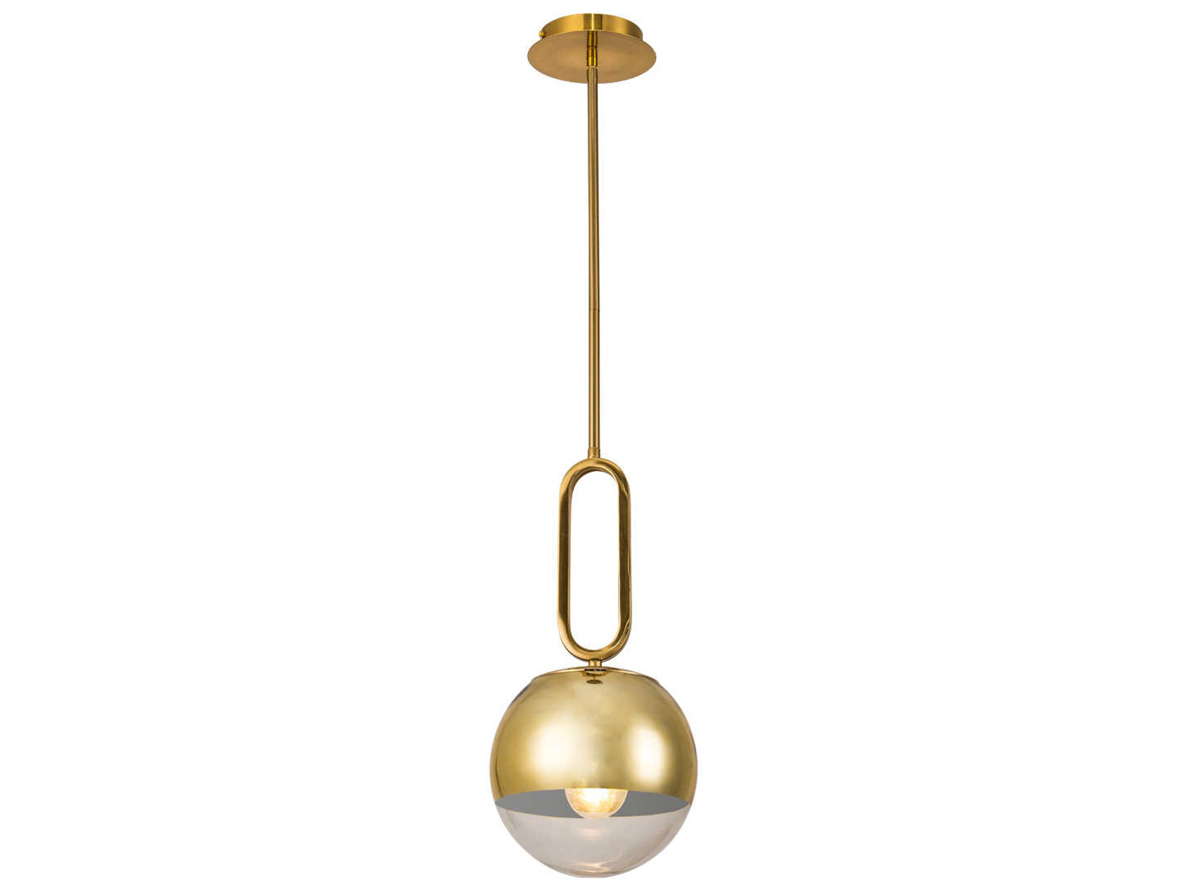 Eurofase Prospect 1-Light Gold Glass Globe Mini Pendant