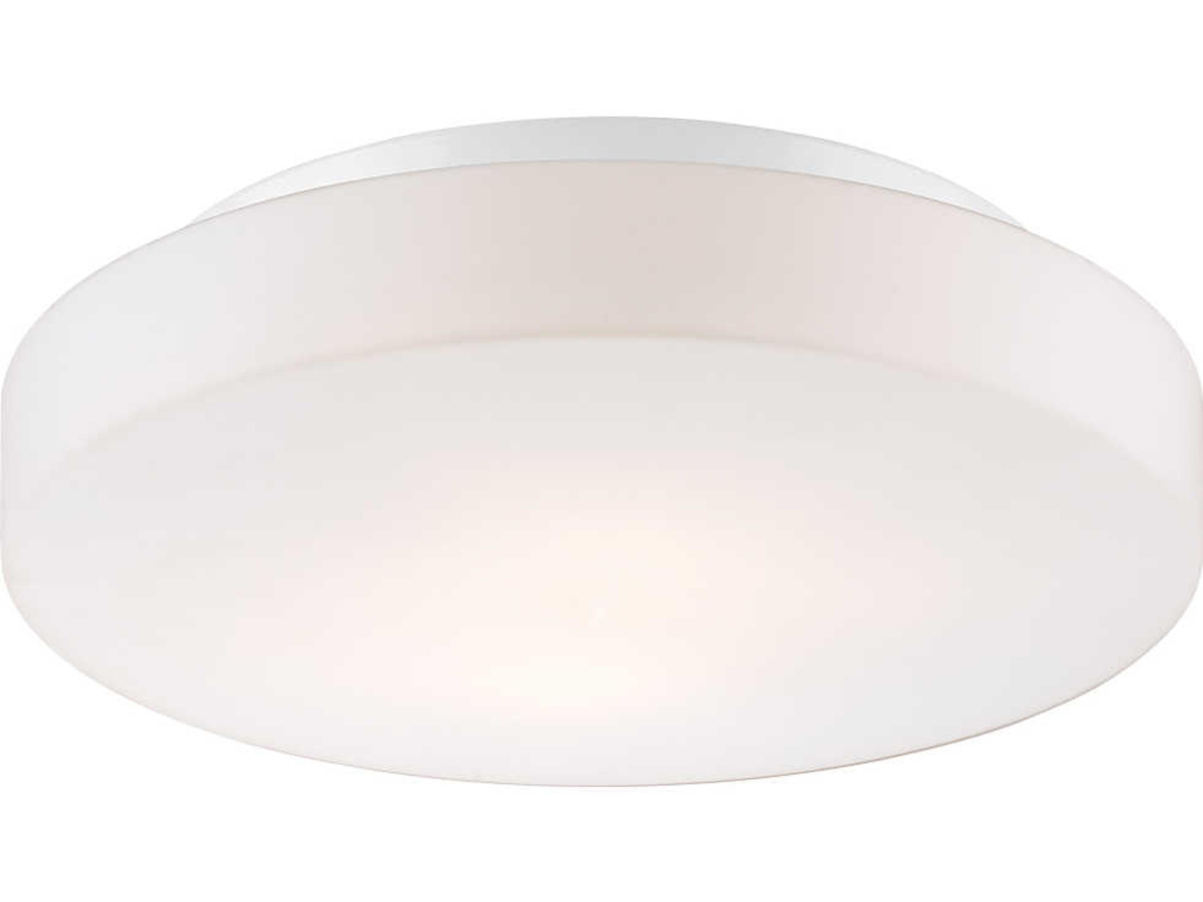 Eurofase Ramata 2-Light White Glass Round Flush Mount