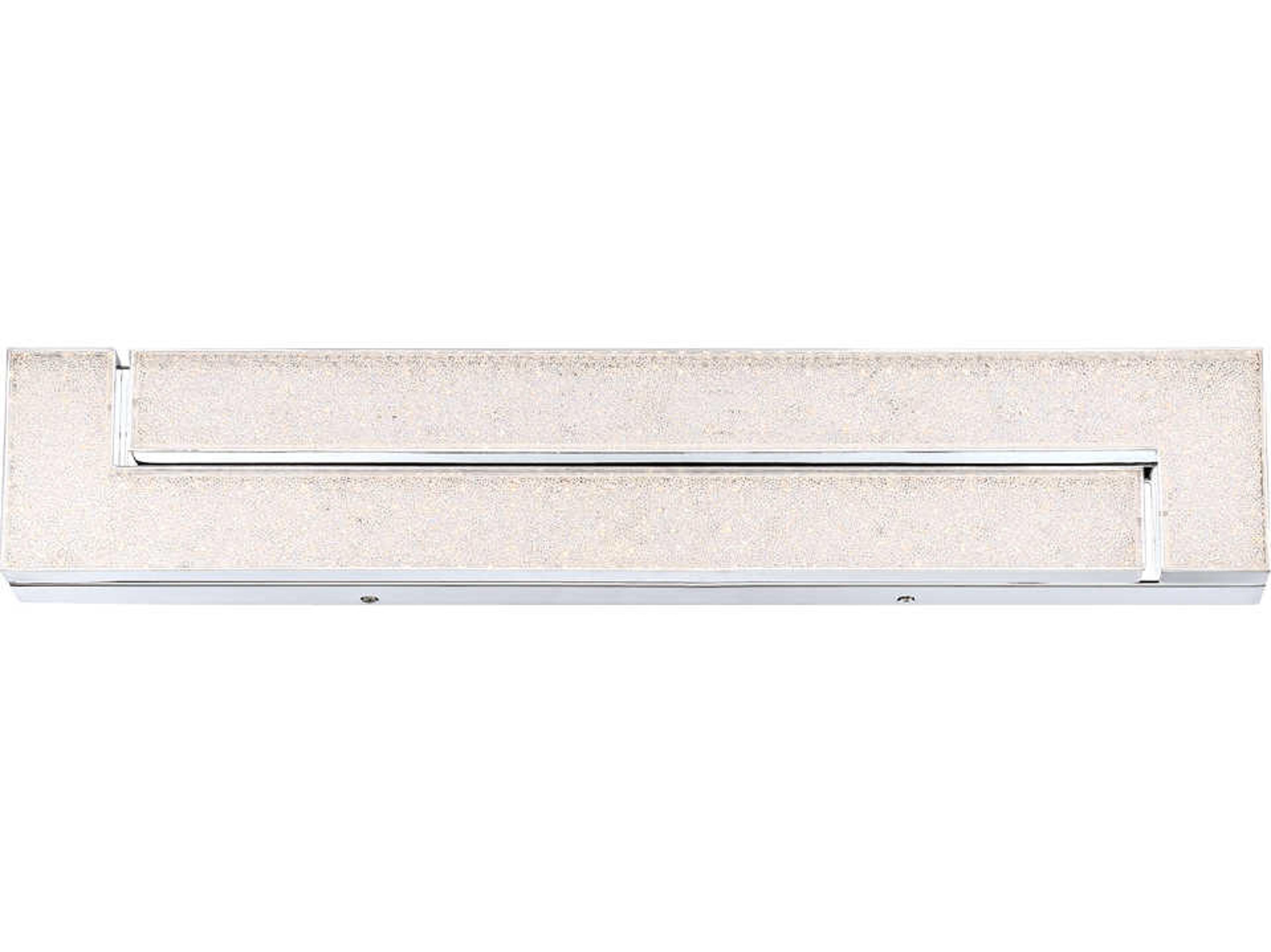 Eurofase Santi Chrome Crystal LED Vanity Light