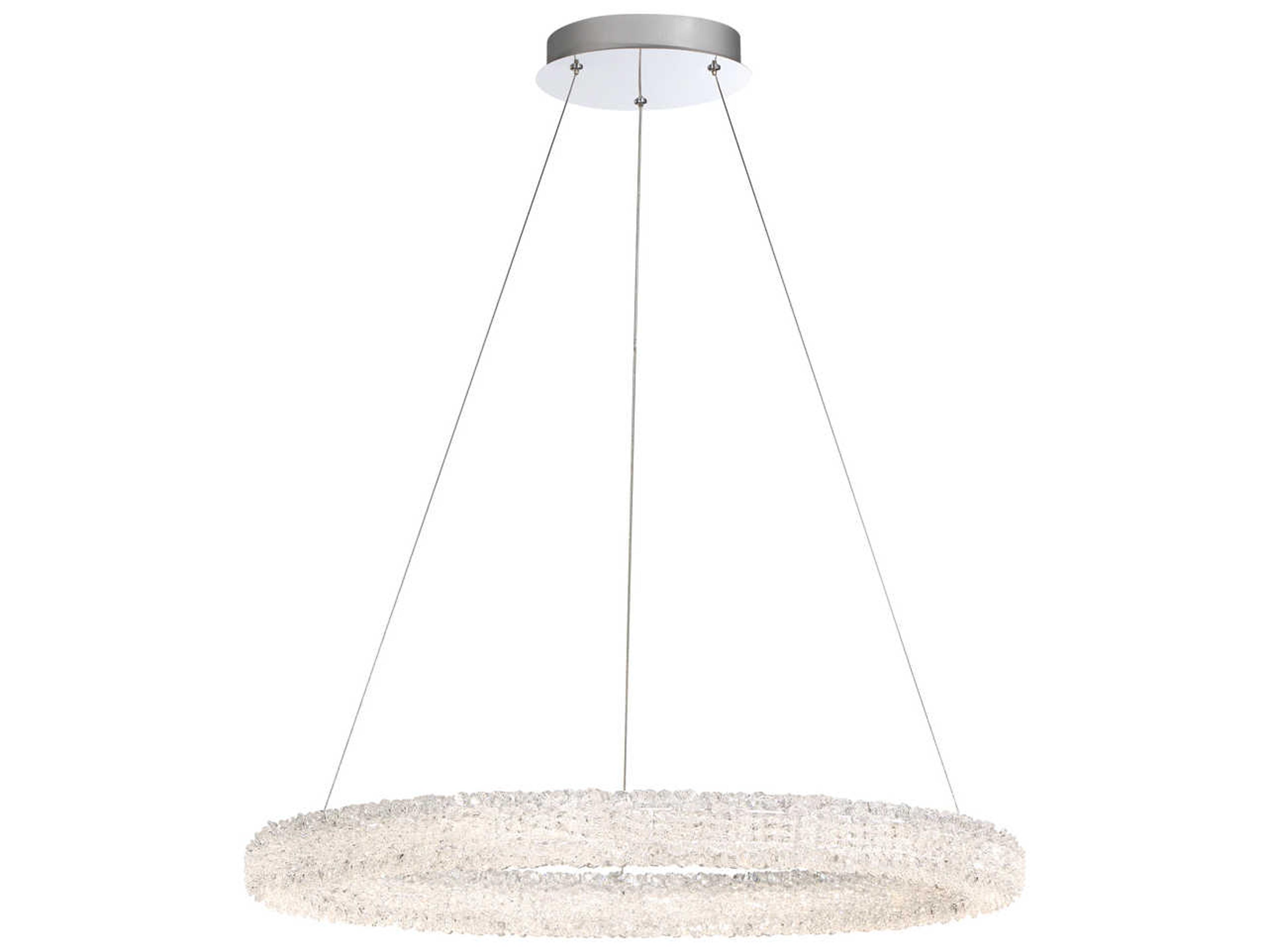 Eurofase Sassi Chrome Crystal LED Round Pendant