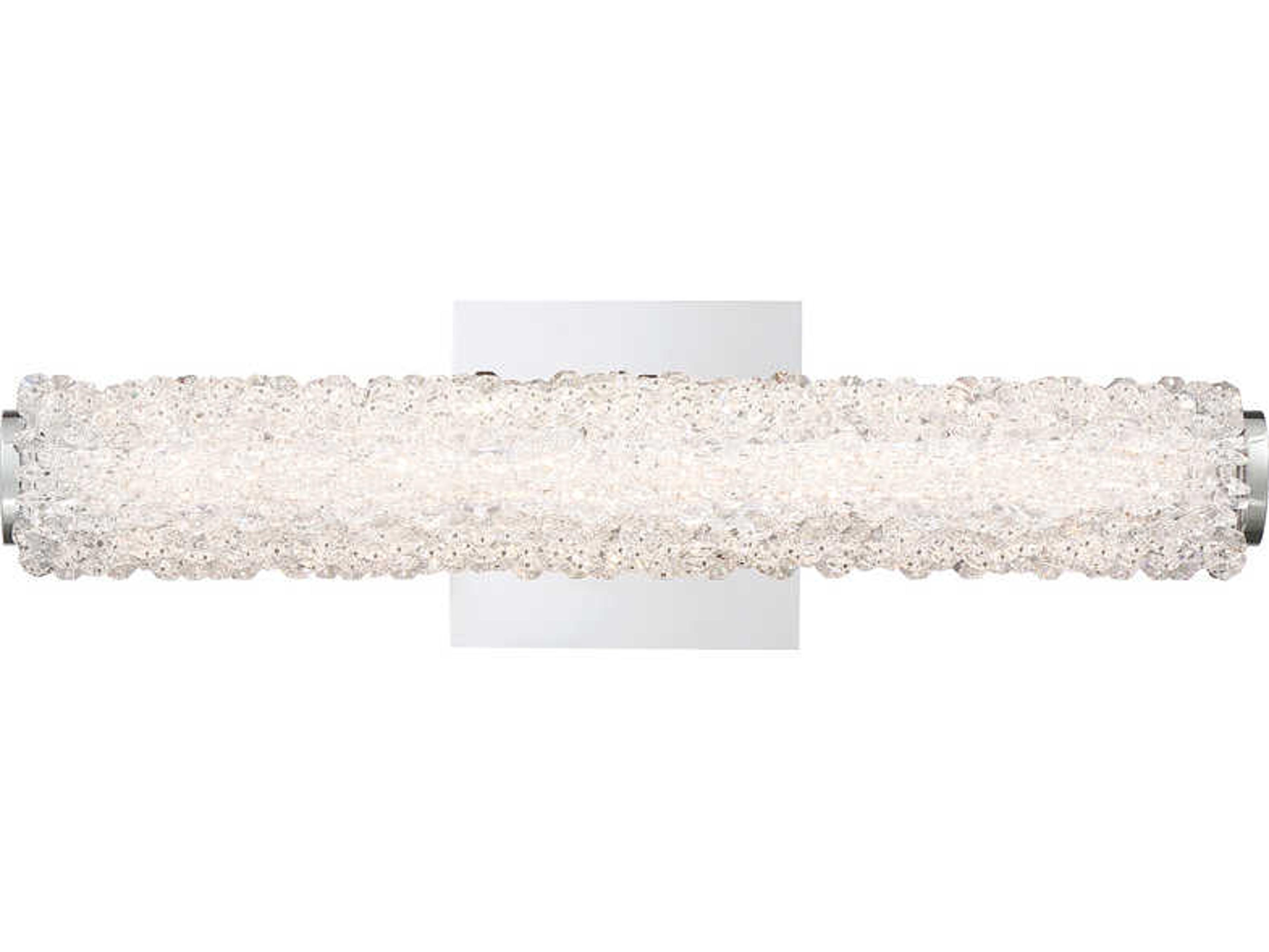 Eurofase Sassi Chrome Crystal LED Vanity Light